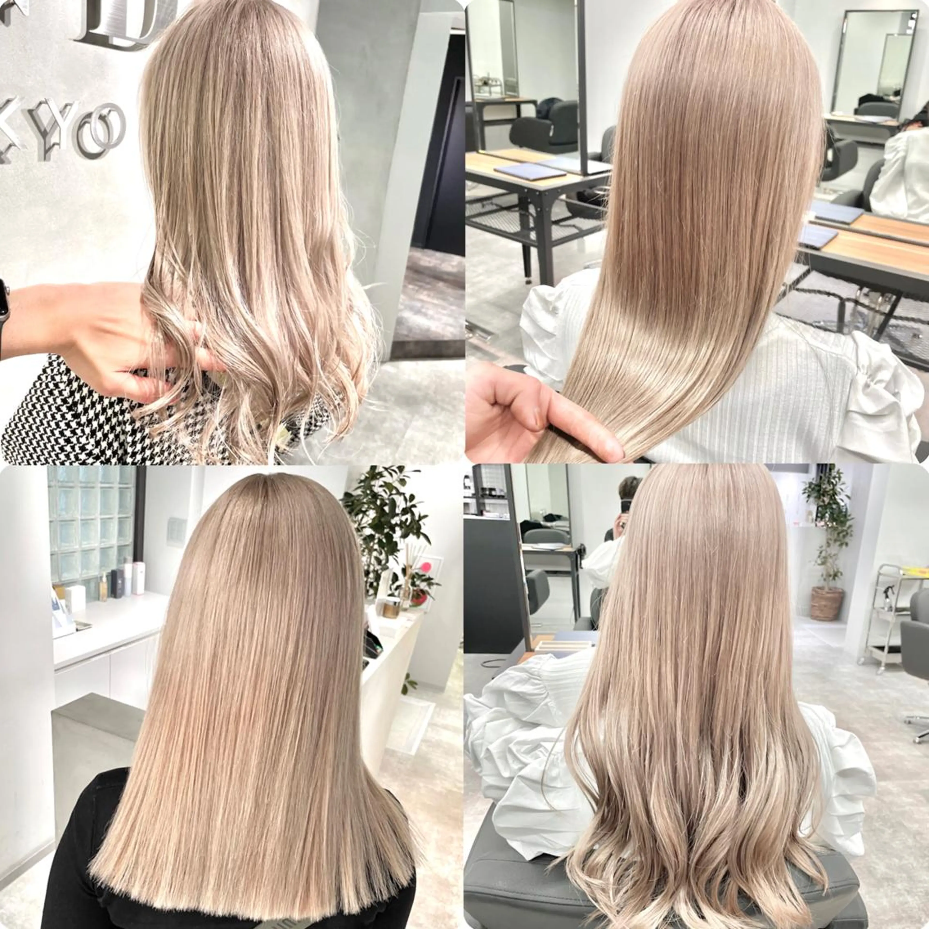 ロング カラー ハイトーンカラー ヘアカラー トリートメント MiL所属・✨ハイトーン✨ 濱田知孝のヘアスタイル