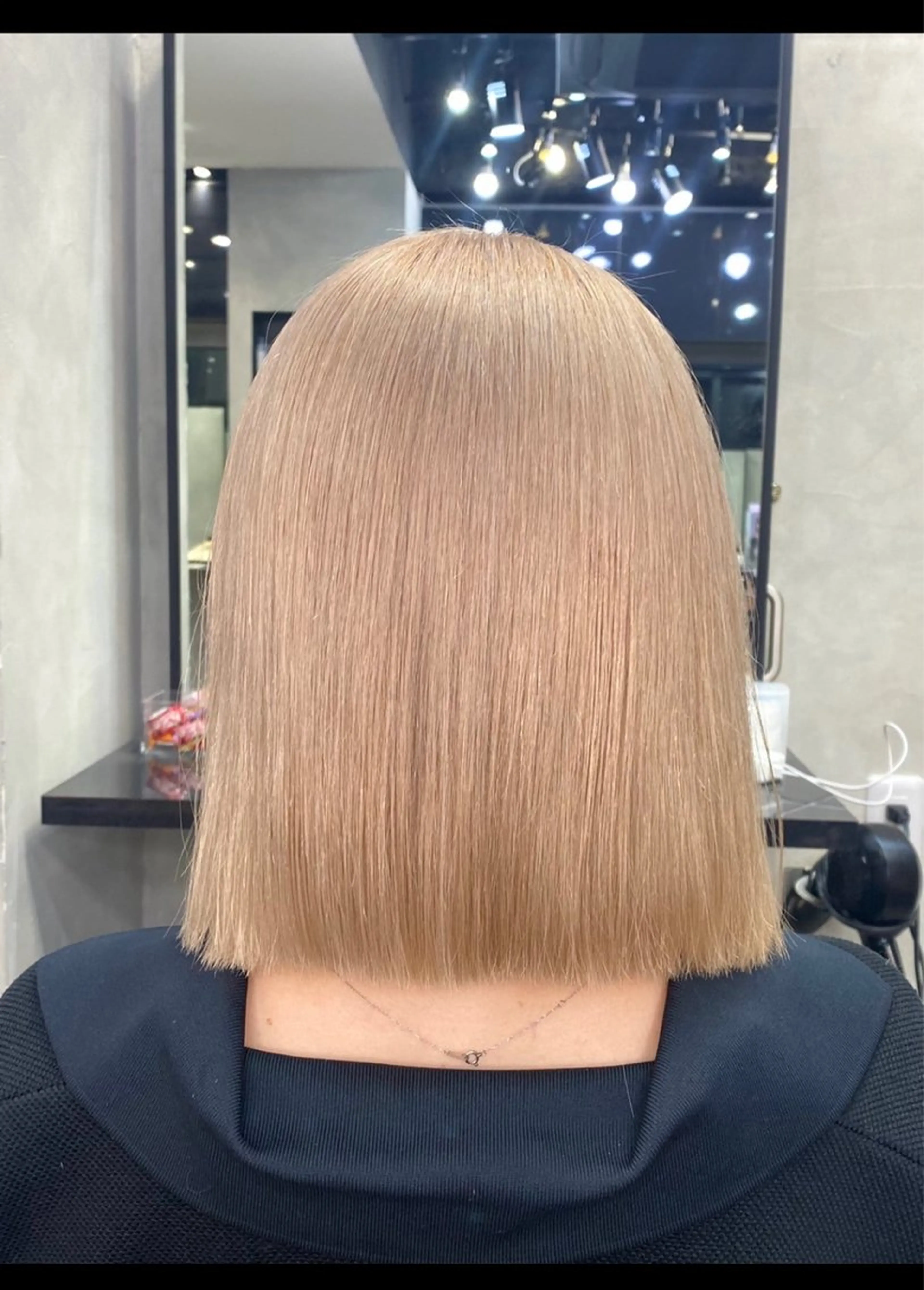 ミディアム 濱川響太レディース カットモデルのヘアスタイル