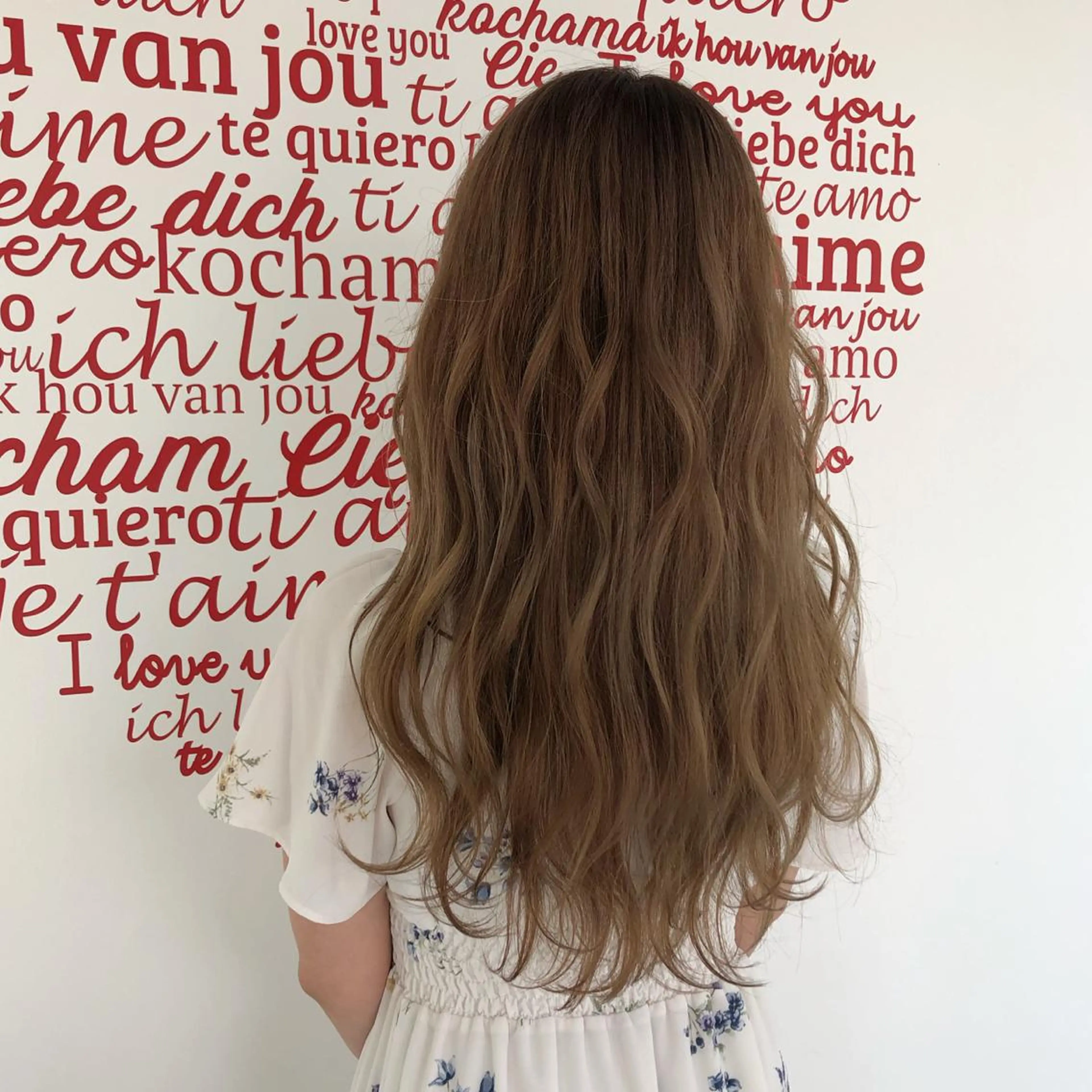 ロング カラー ヘアアレンジ CREAPY所属・日向野 利菜のヘアスタイル