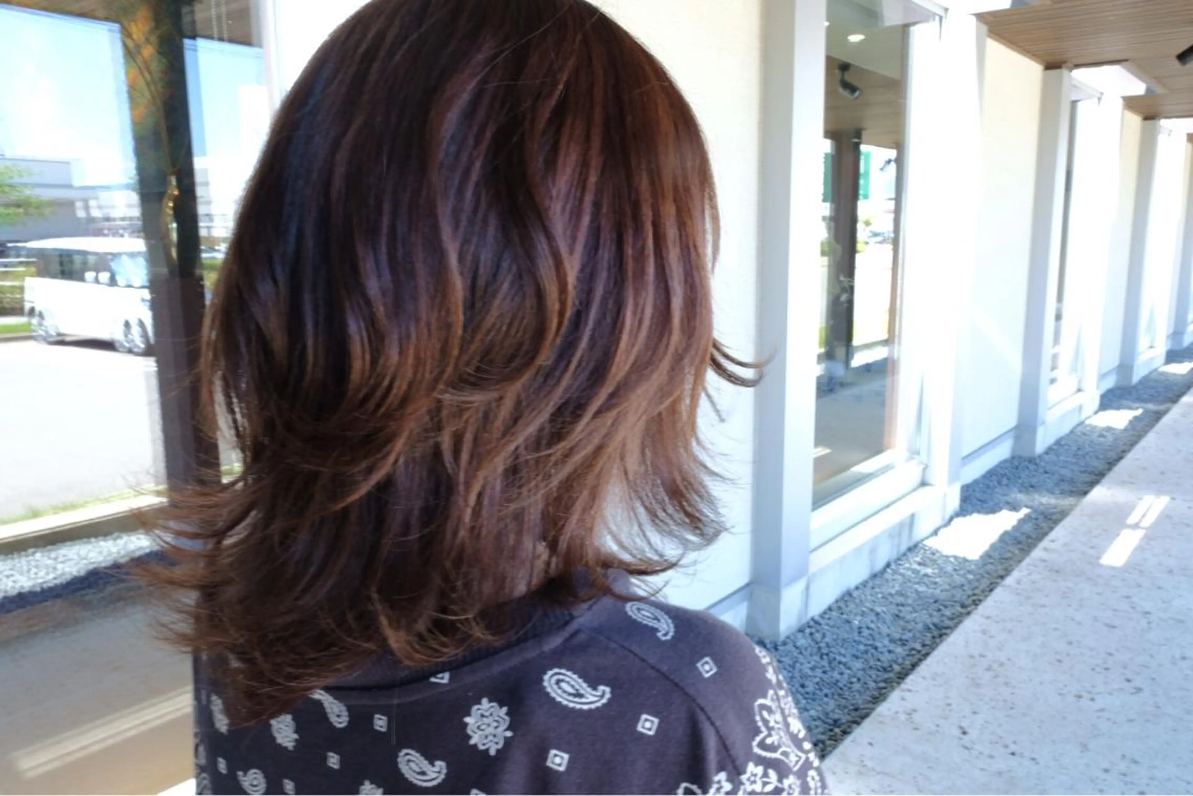 セミロング カラー 透明感カラー nambu-GARDEN所属・高橋 美波のヘアスタイル