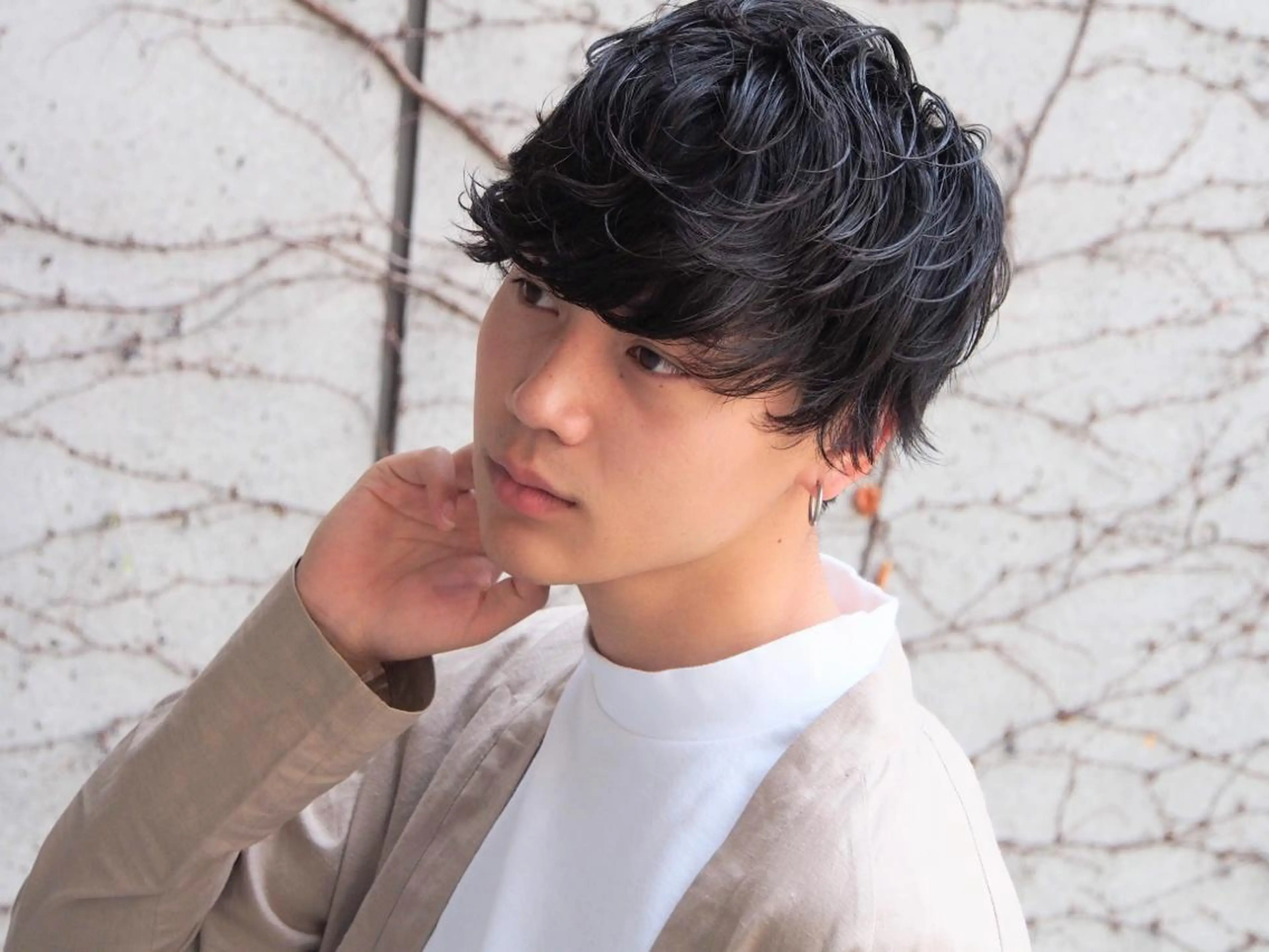 ショート メンズ メンズパーマ 髪質改善/レイヤー ストウシンゴのヘアスタイル