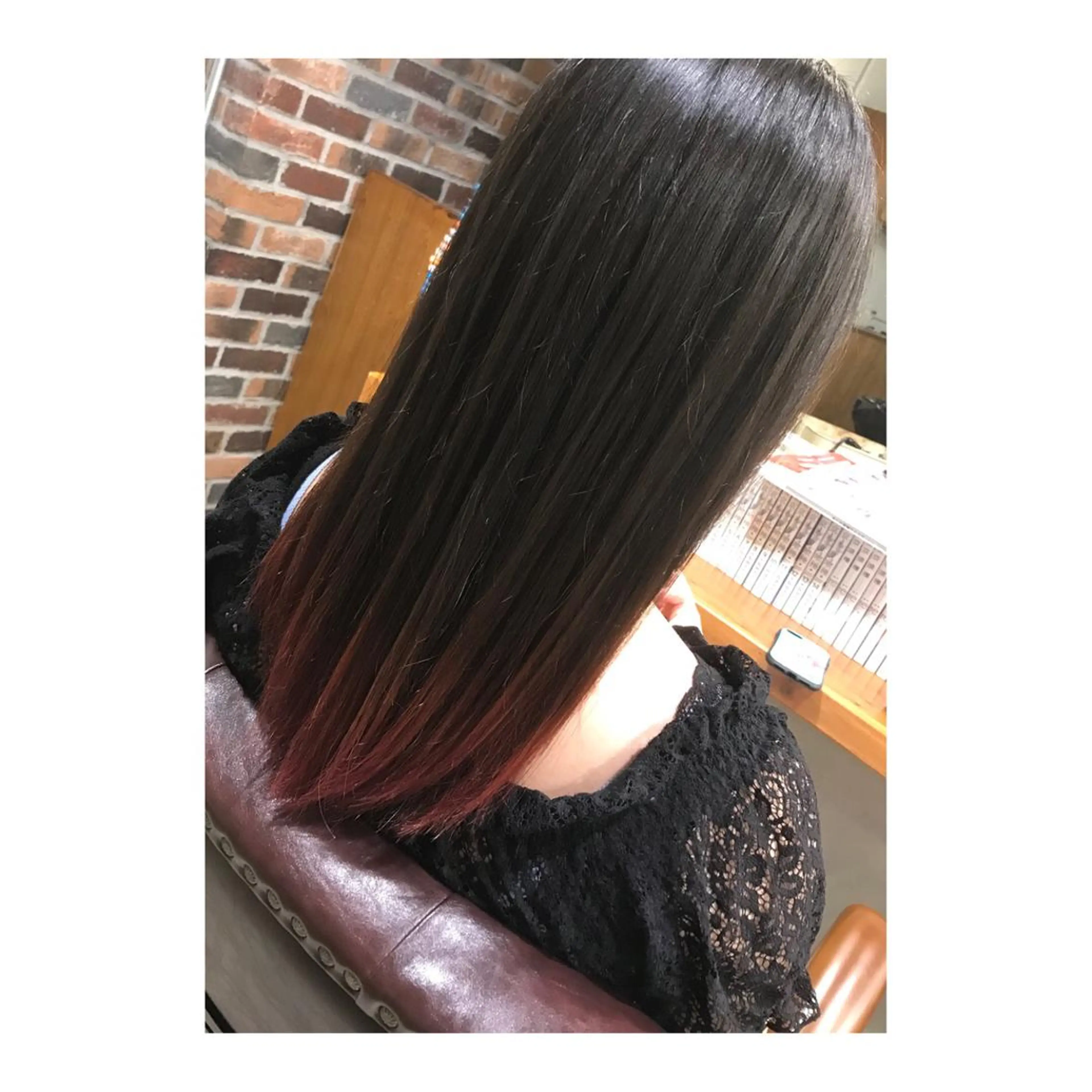 ロング カラー ブリーチ ピンクカラー レッドカラー 竹嶌 健吾のヘアスタイル