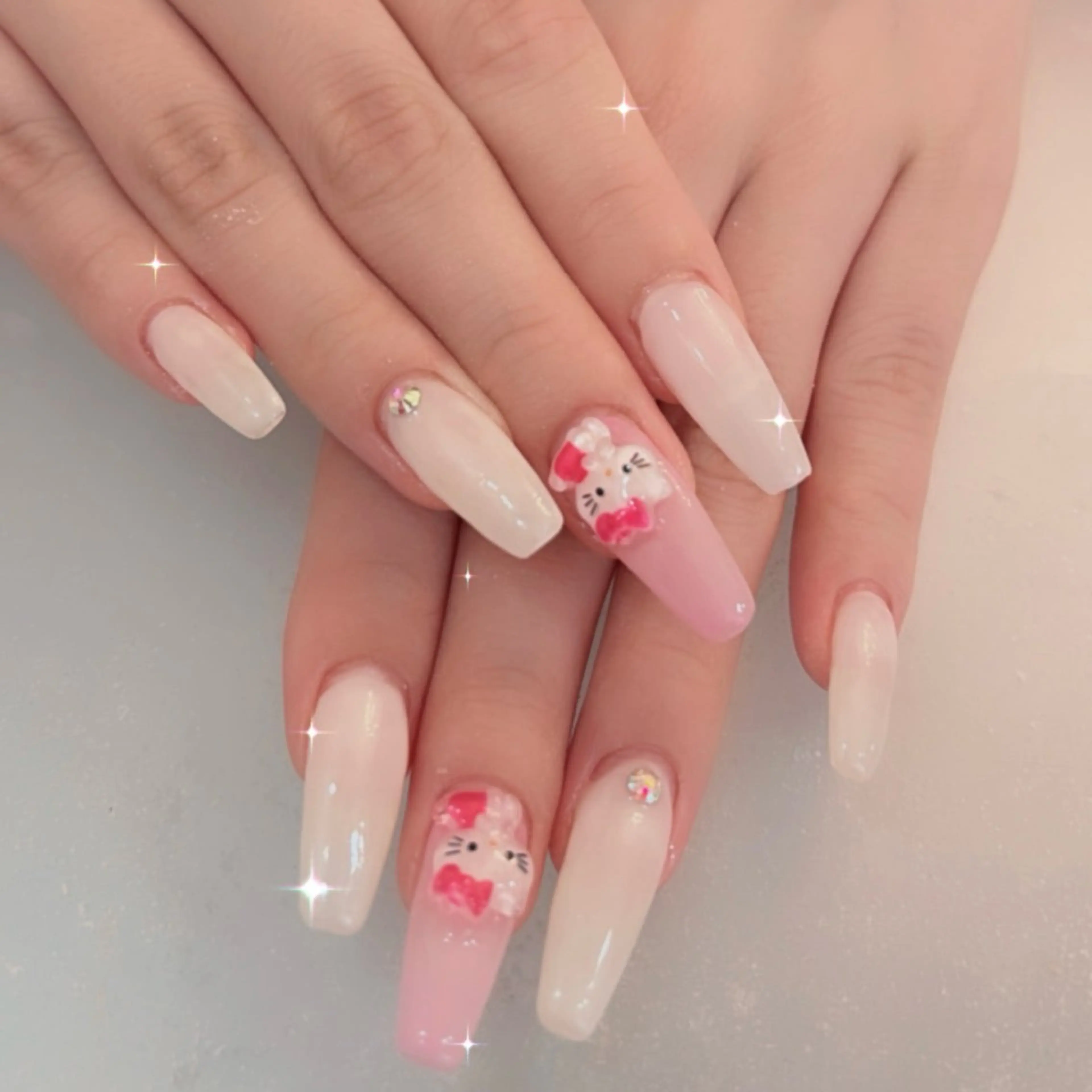 ネイル ロングネイル ハンドネイル CherieNail 💗manaのネイルデザイン