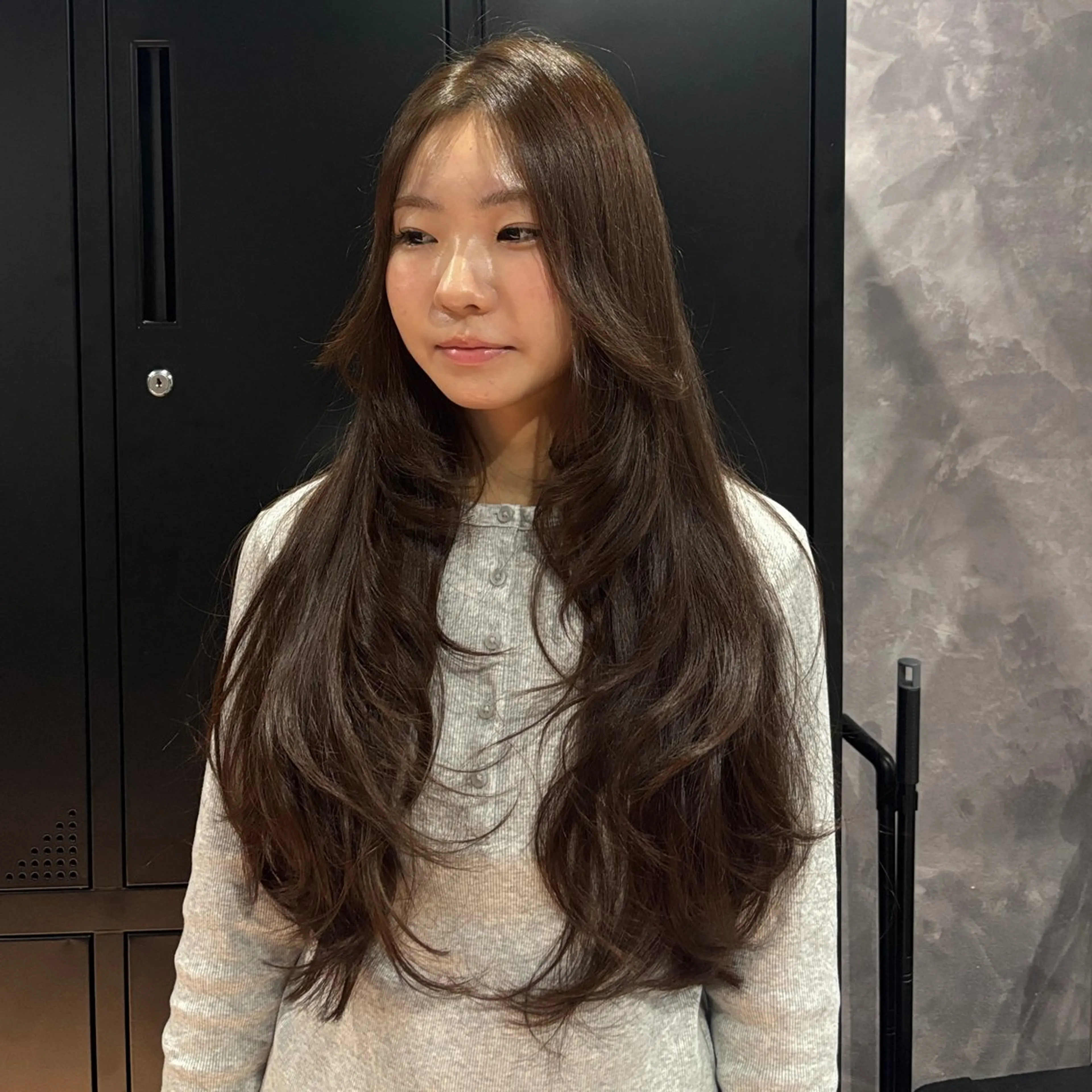 ロング カット 韓国・網紅 🦋HONOKA🦋のヘアスタイル