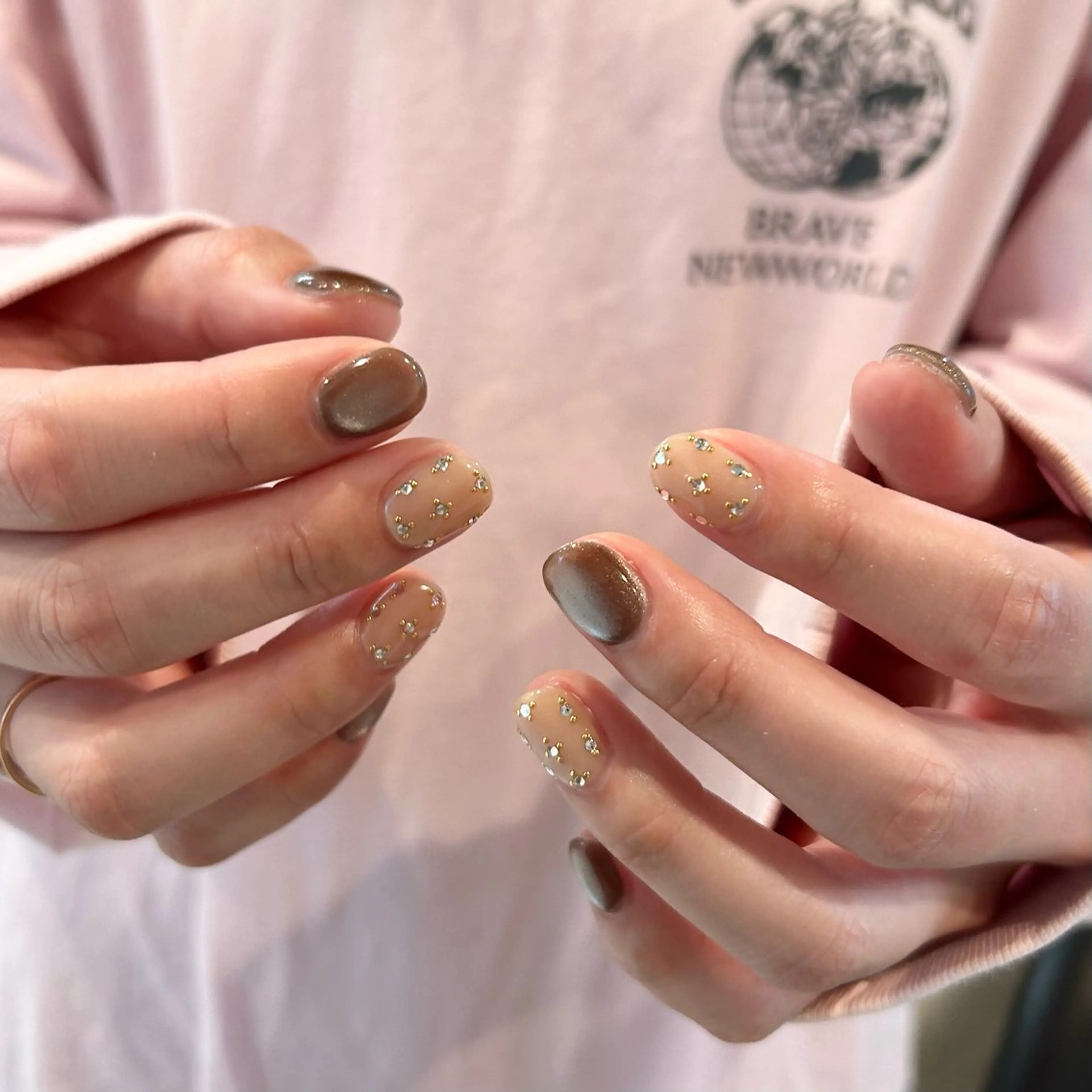 ショート ハンドネイル ｵｵﾀｹ ﾚｲﾅのネイルデザイン