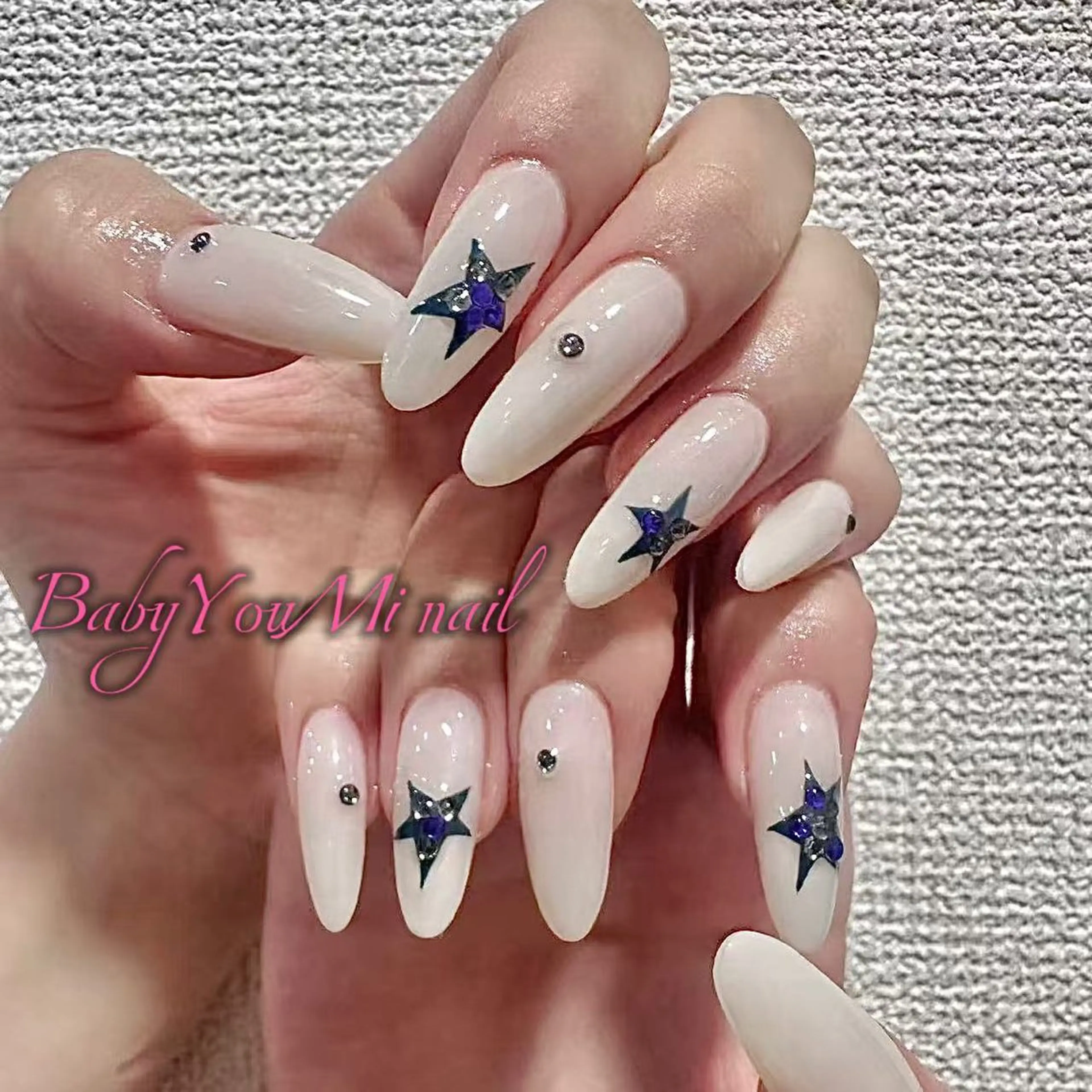 ネイル オーロラネイル フラワーネイル フットネイル フレンチネイル ジェルネイル ハンドネイル BabyYouMi ねねのネイルデザイン