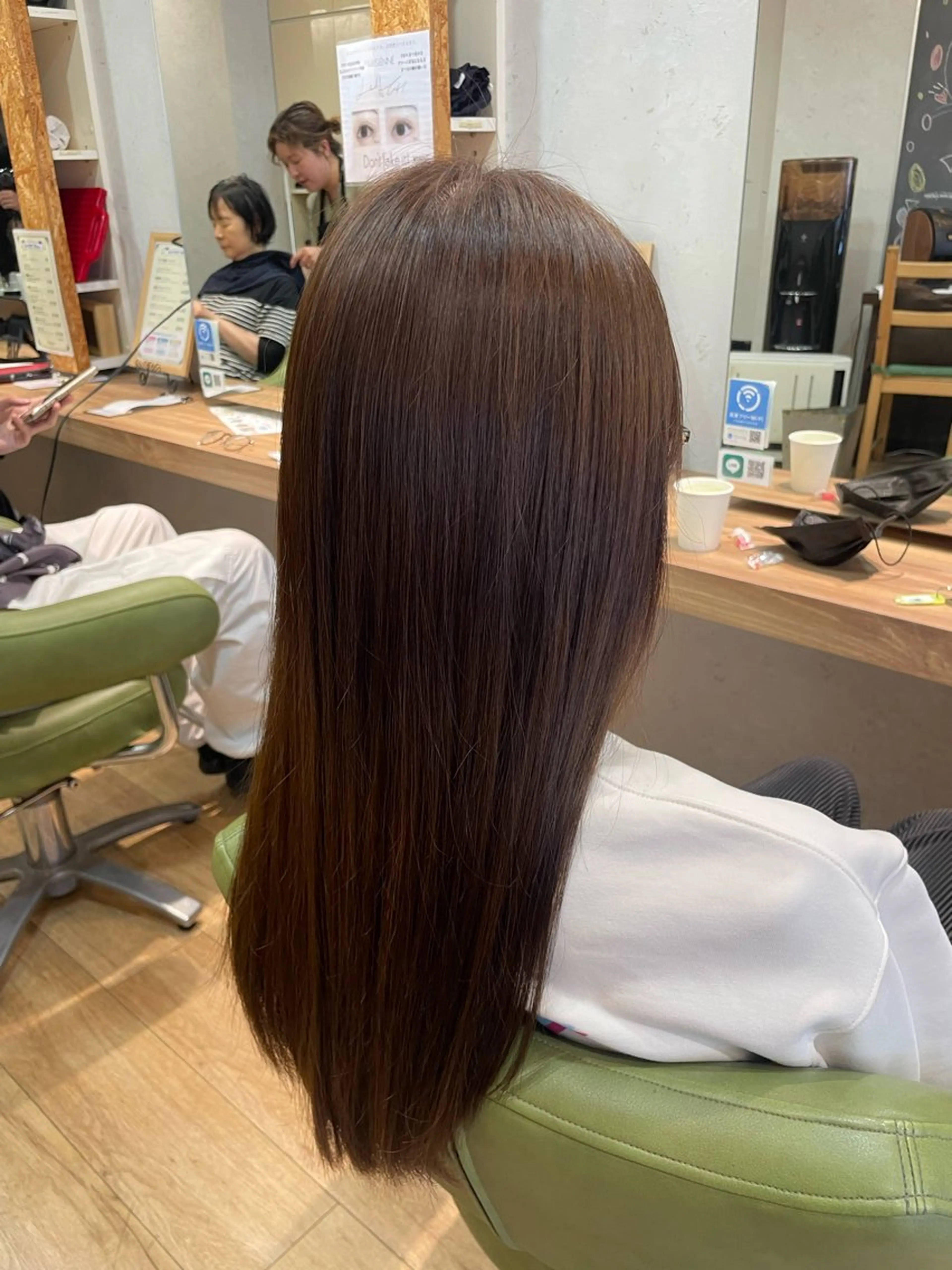 ロング カラー アッシュ アッシュブラウン ブラウンカラー 髪質改善/Bloss om🌷高橋沙衣のヘアスタイル