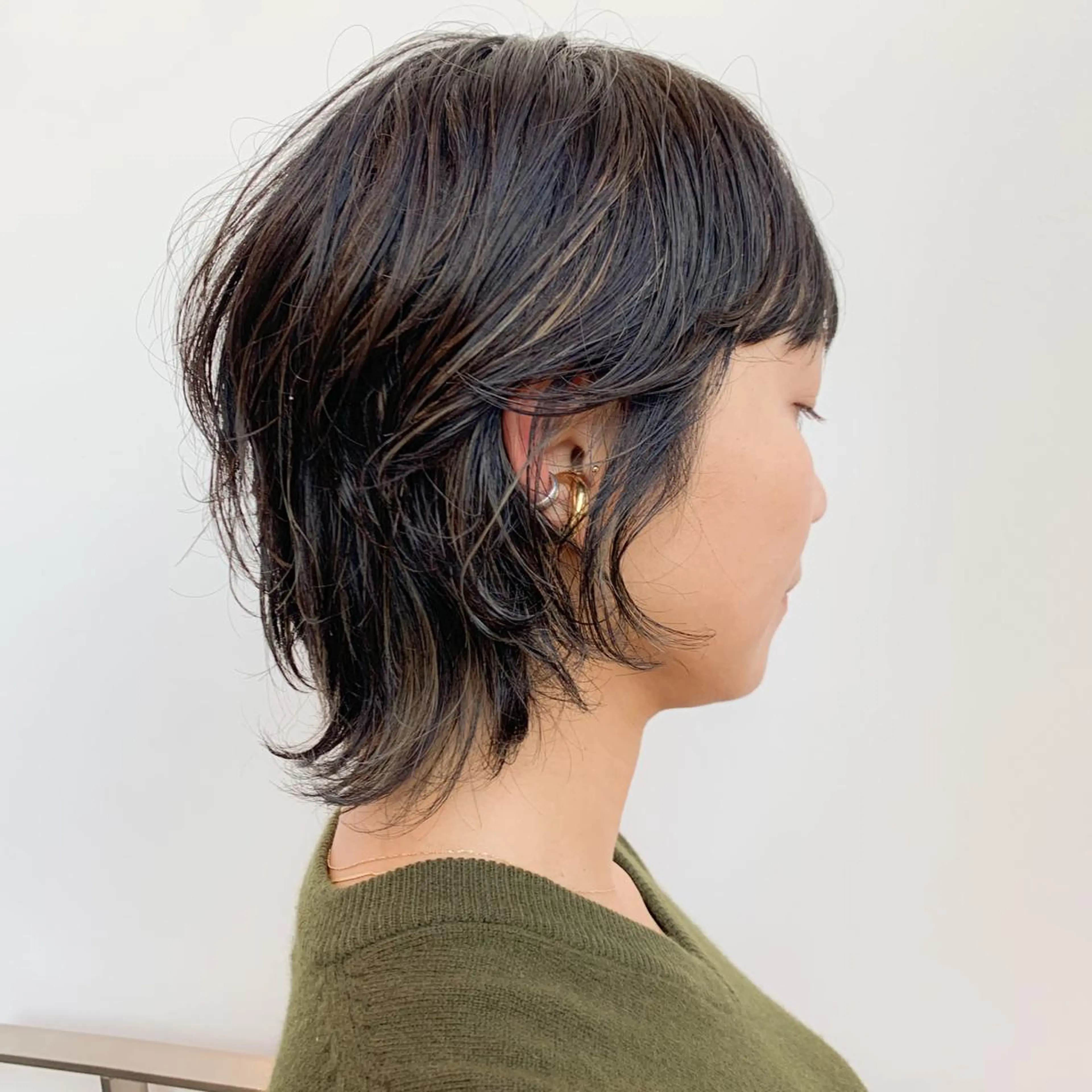 ショート カラー ハイライトカラー ハイライト ショートヘア ウルフカット 美髪/デザイン /　湯本　哲也のヘアスタイル