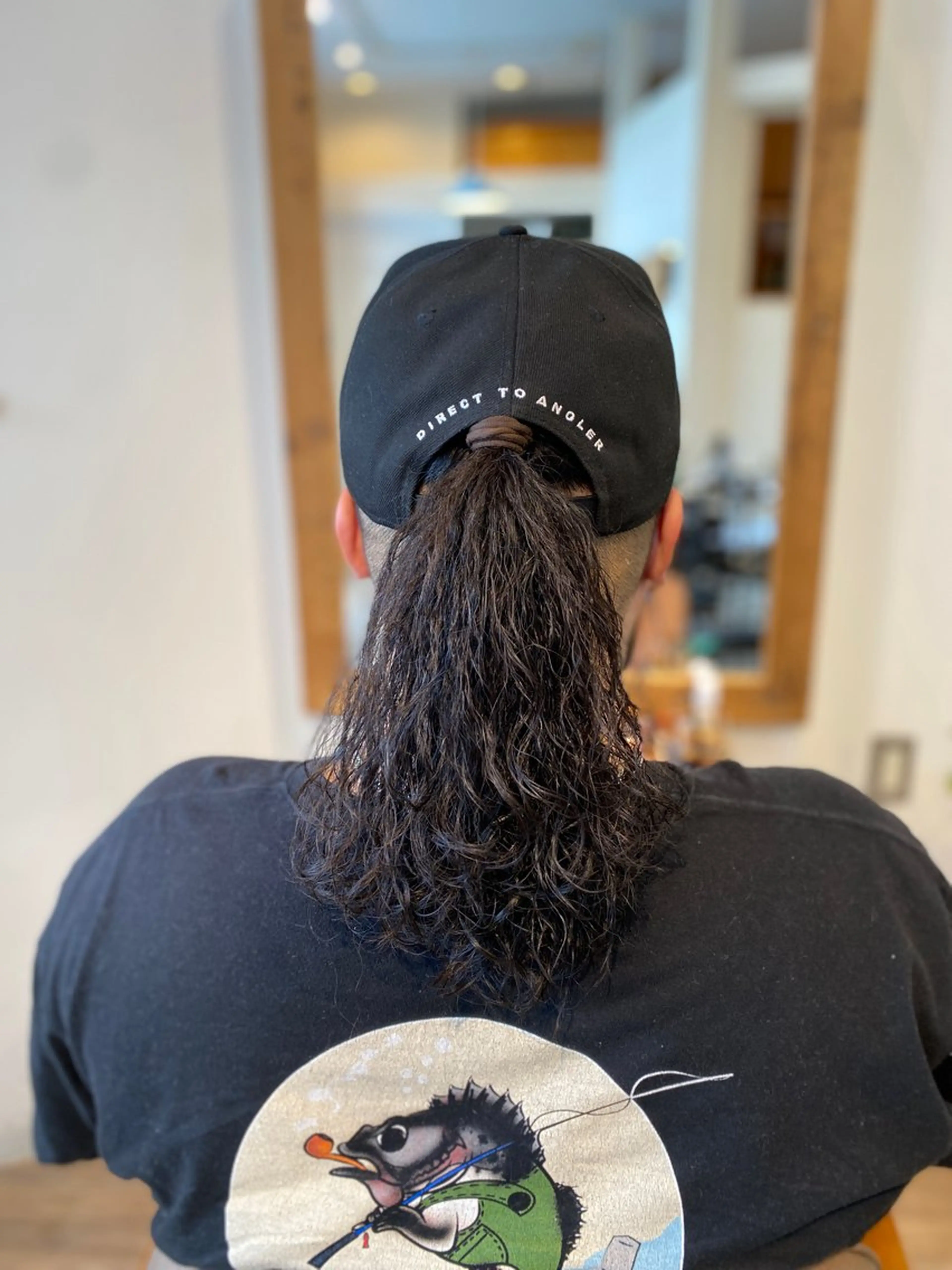 セミロング パーマ メンズ マンバンヘア 安住 千明のマツエク・マツパデザイン