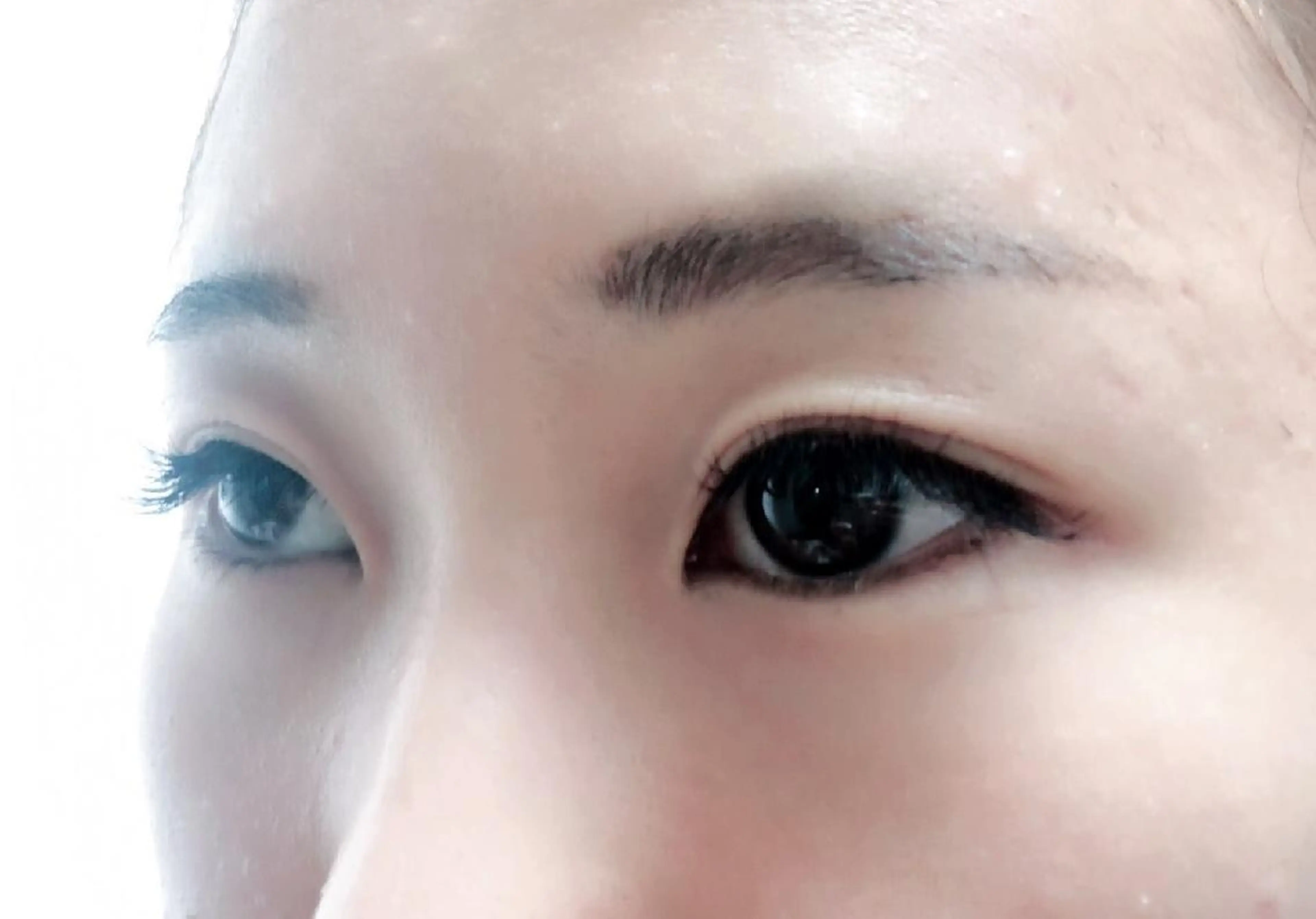 マツエク・マツパ 付け放題 フラットラッシュ セクシー 下まつげエクステ 一重×まつ毛パーマ 吉岡 ゆうなのマツエク・マツパデザイン