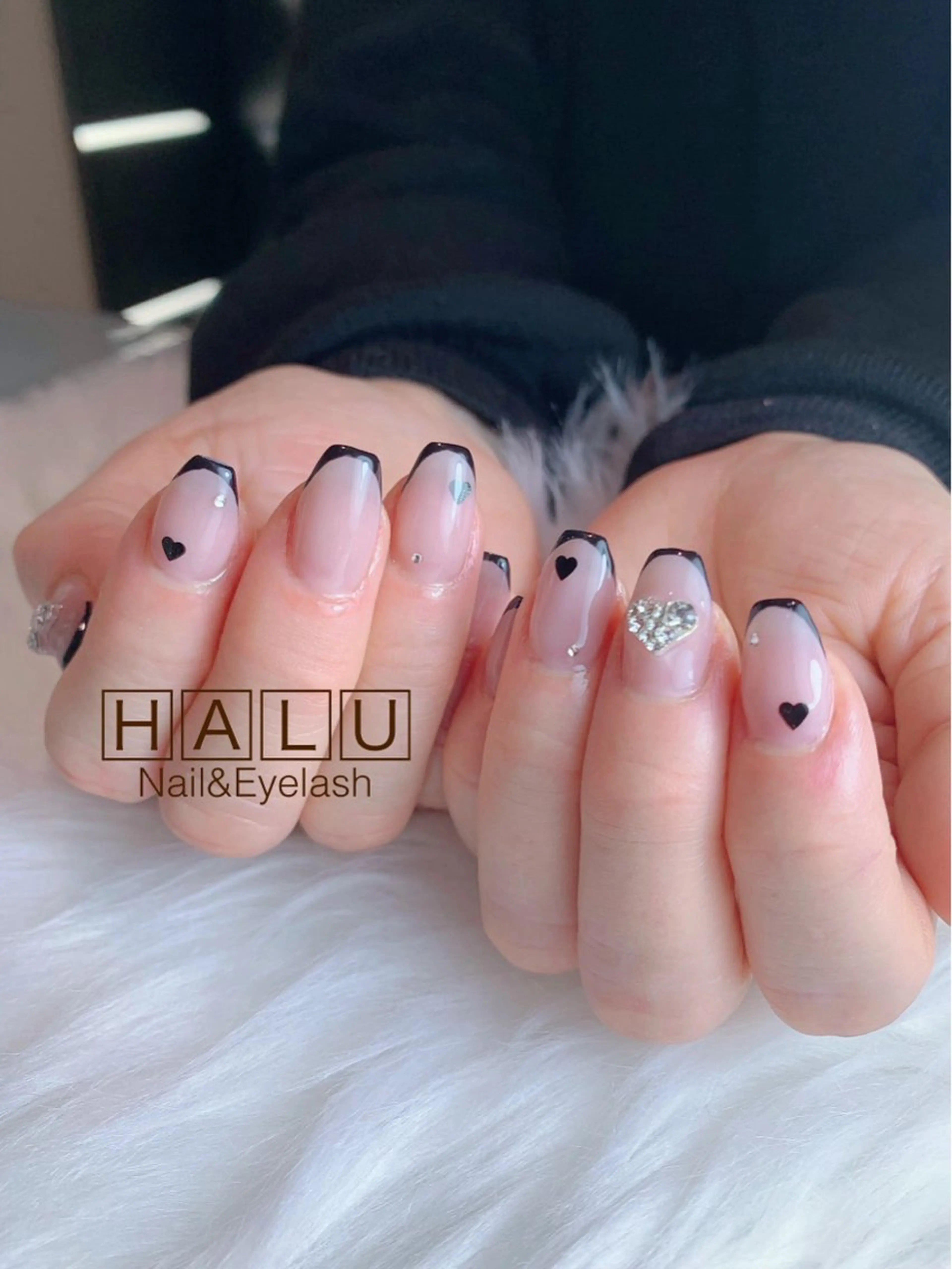 ネイル フレンチネイル バレンタイン HALU ハルのネイルデザイン