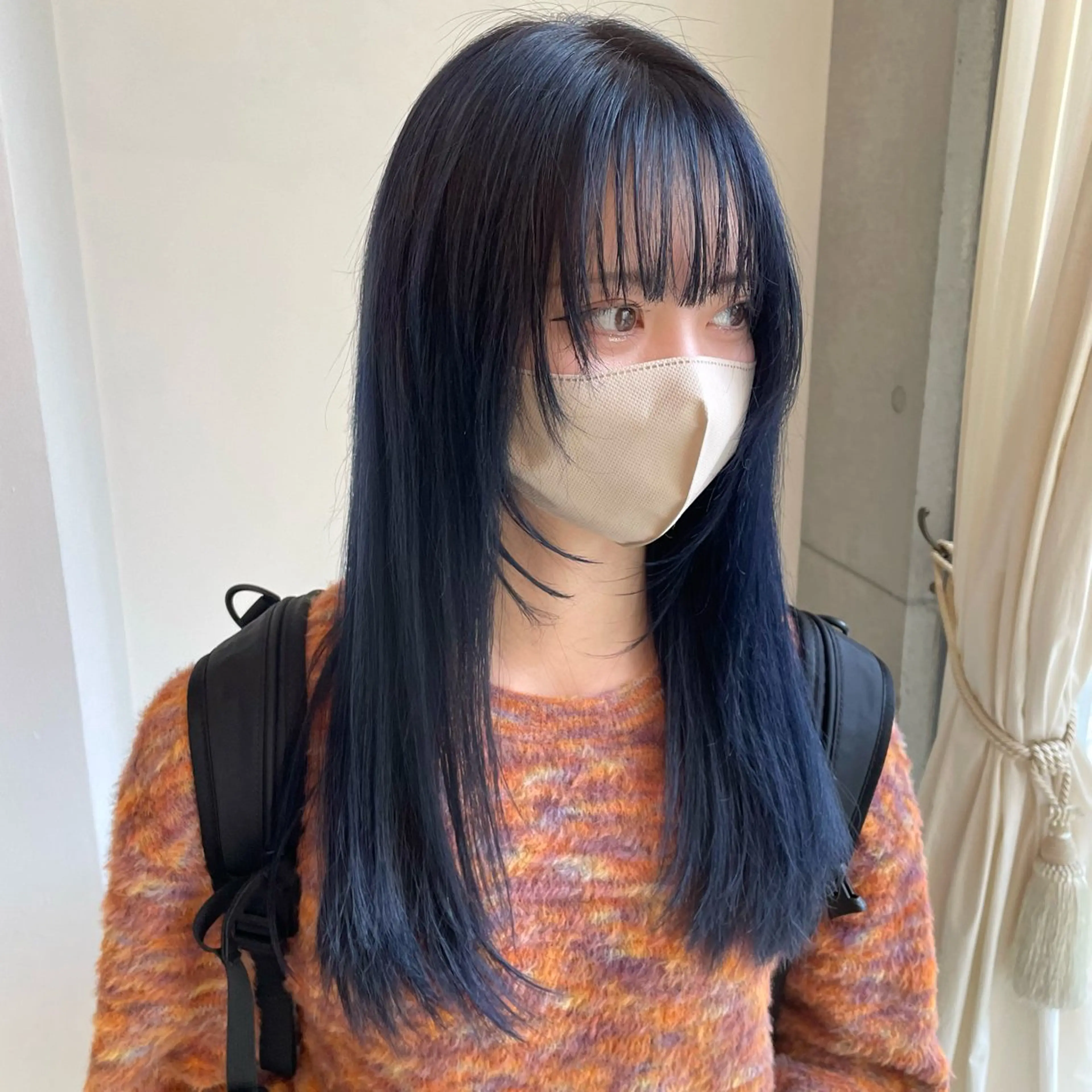 ロング カラー ブリーチ ブルーカラー Asti  blanche所属・ショート/ブリーチ mizuki🐋のヘアスタイル