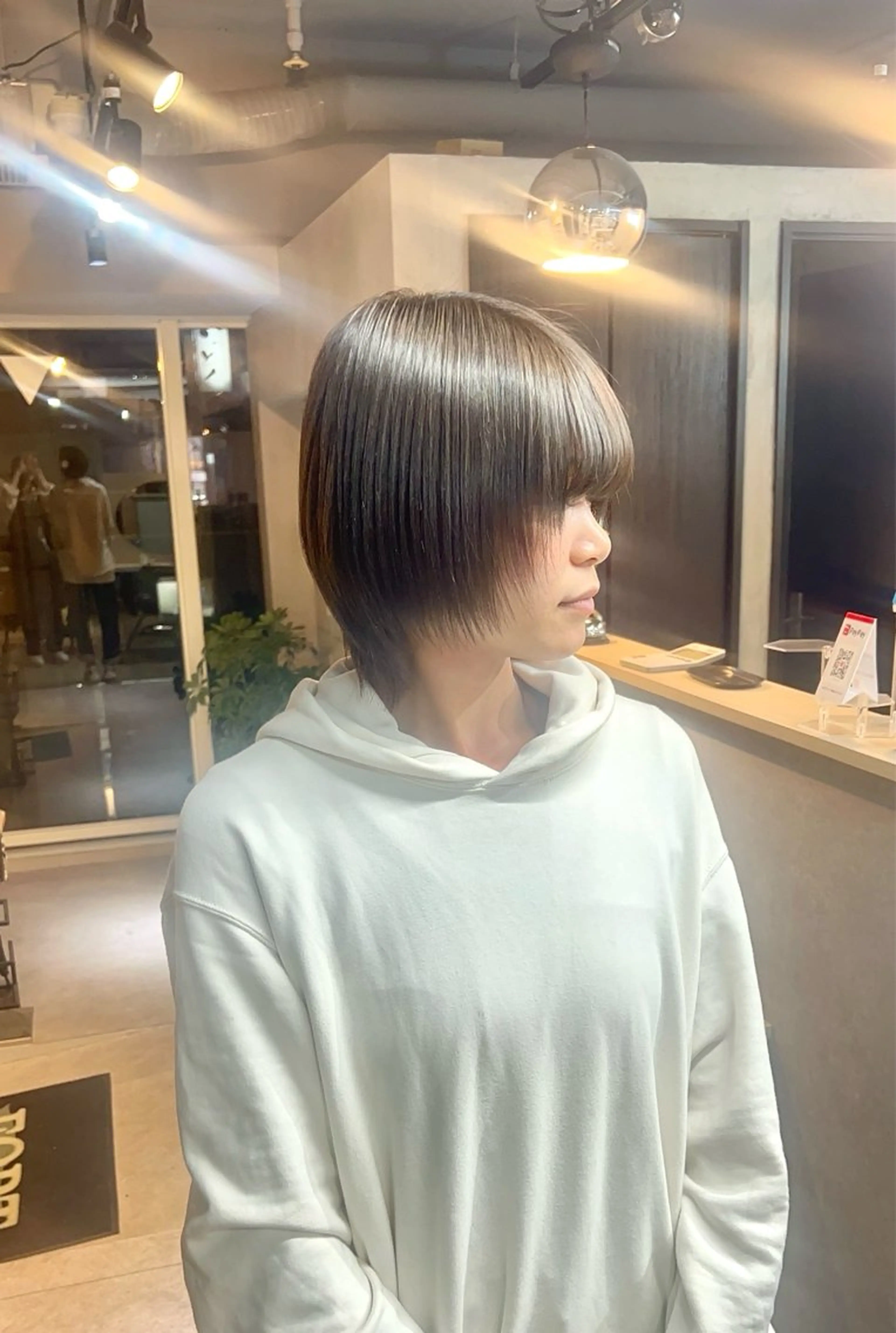 ミディアム カラー ヘアカラー トリートメント AIRI/難波/ ハイトーン/髪質改善のヘアスタイル