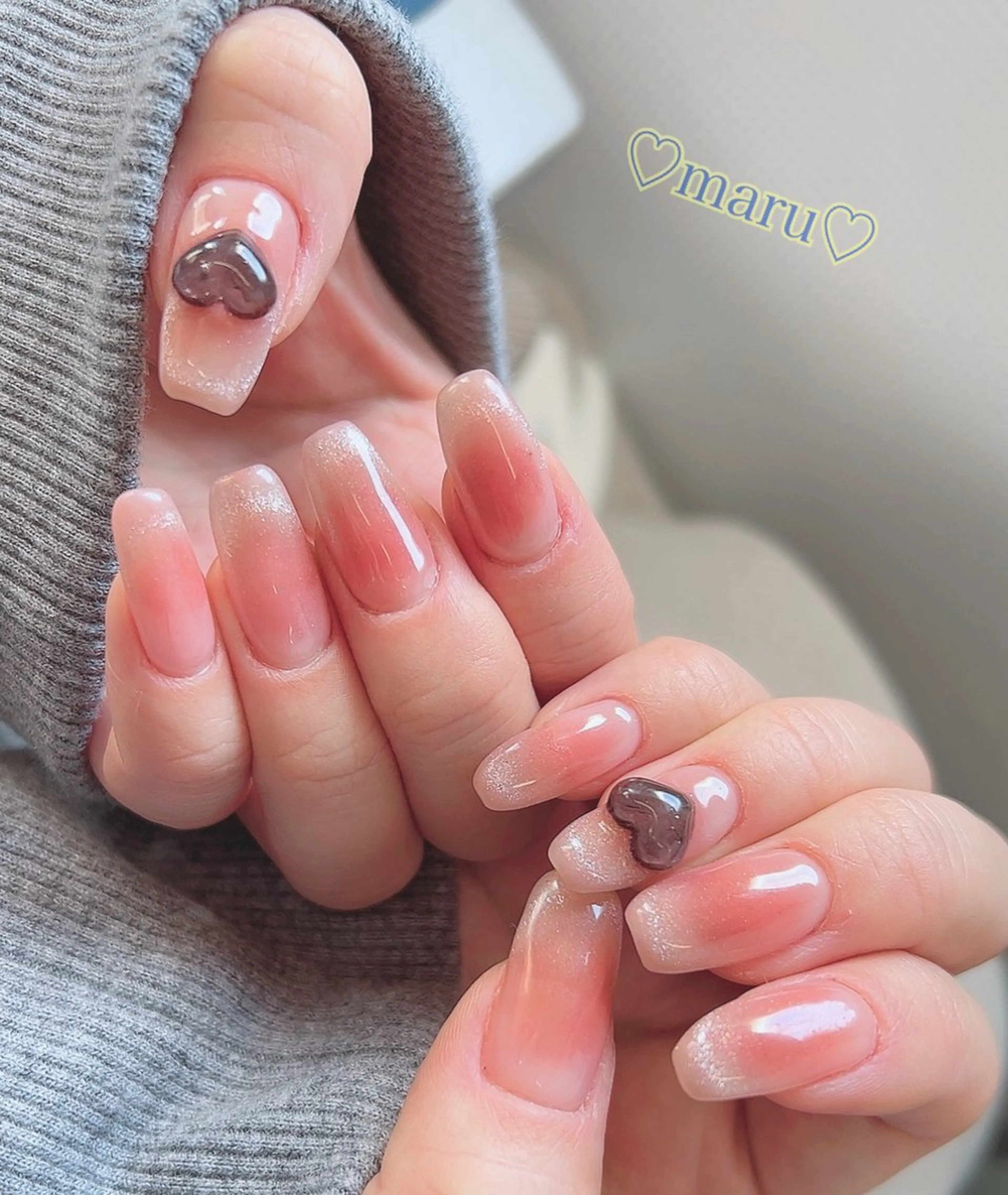 ネイル ハート ハンドネイル フットネイル まるみ ♡のその他イメージ