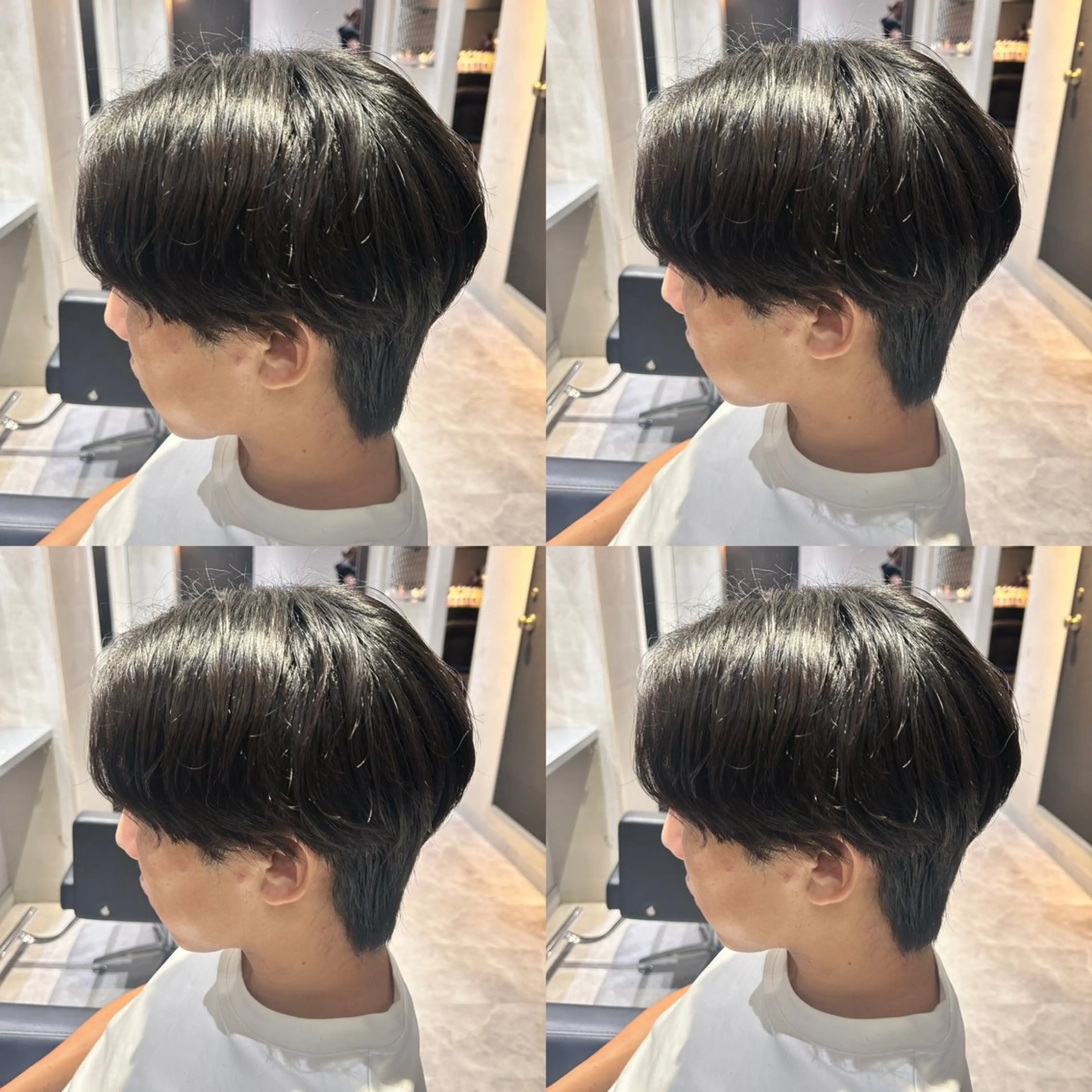 メンズカット＋ダウンパーマ＋トリートメント　【新宿　韓国　】の写真