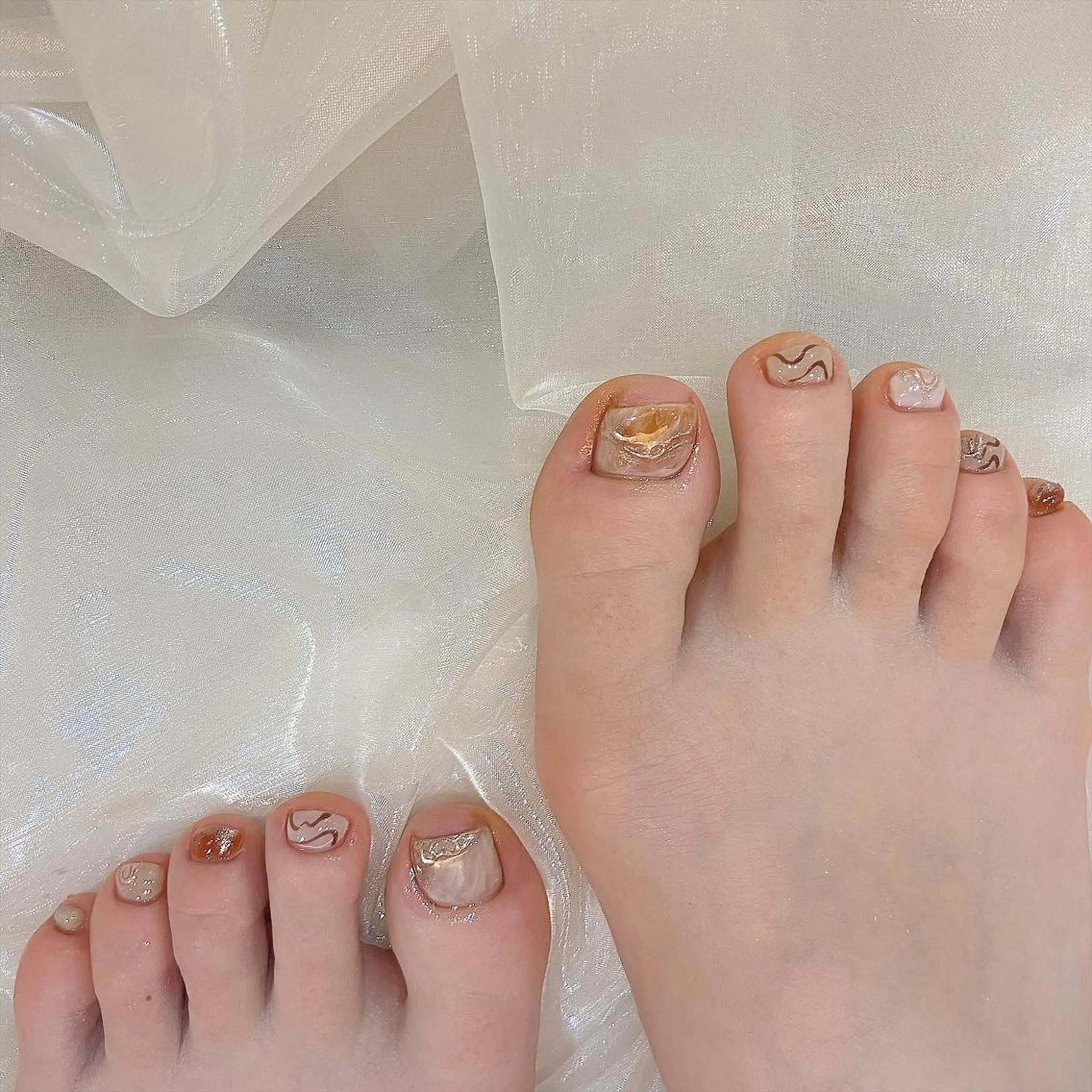 フット・持ち込みデザイン 🩰 90min オフなし🤍デザインによってお値段変動いたしますの写真