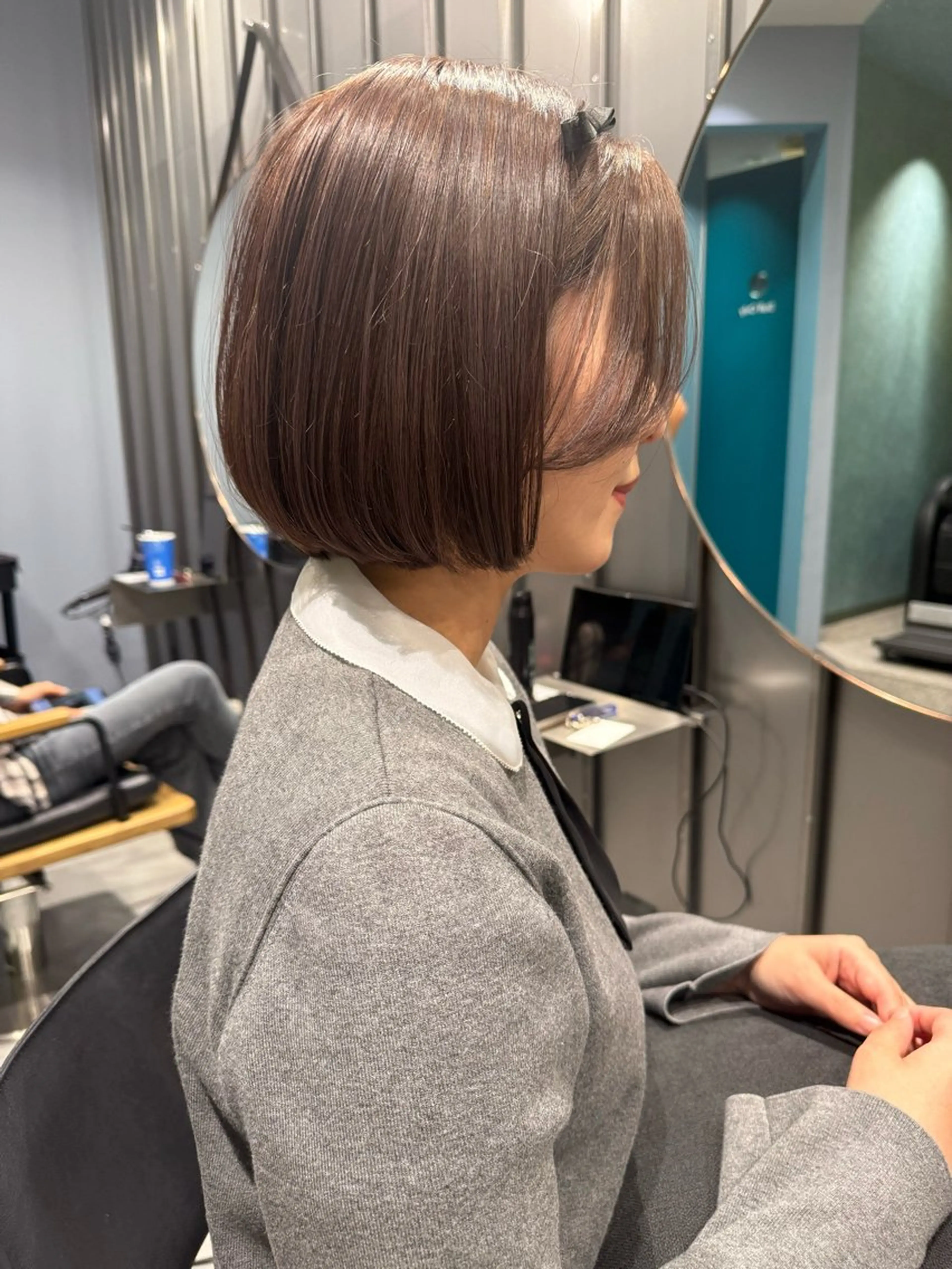 ショート ラベンダーブラウン カット ヘアカラー トリートメント urara/ショート /透明感カラーのヘアスタイル