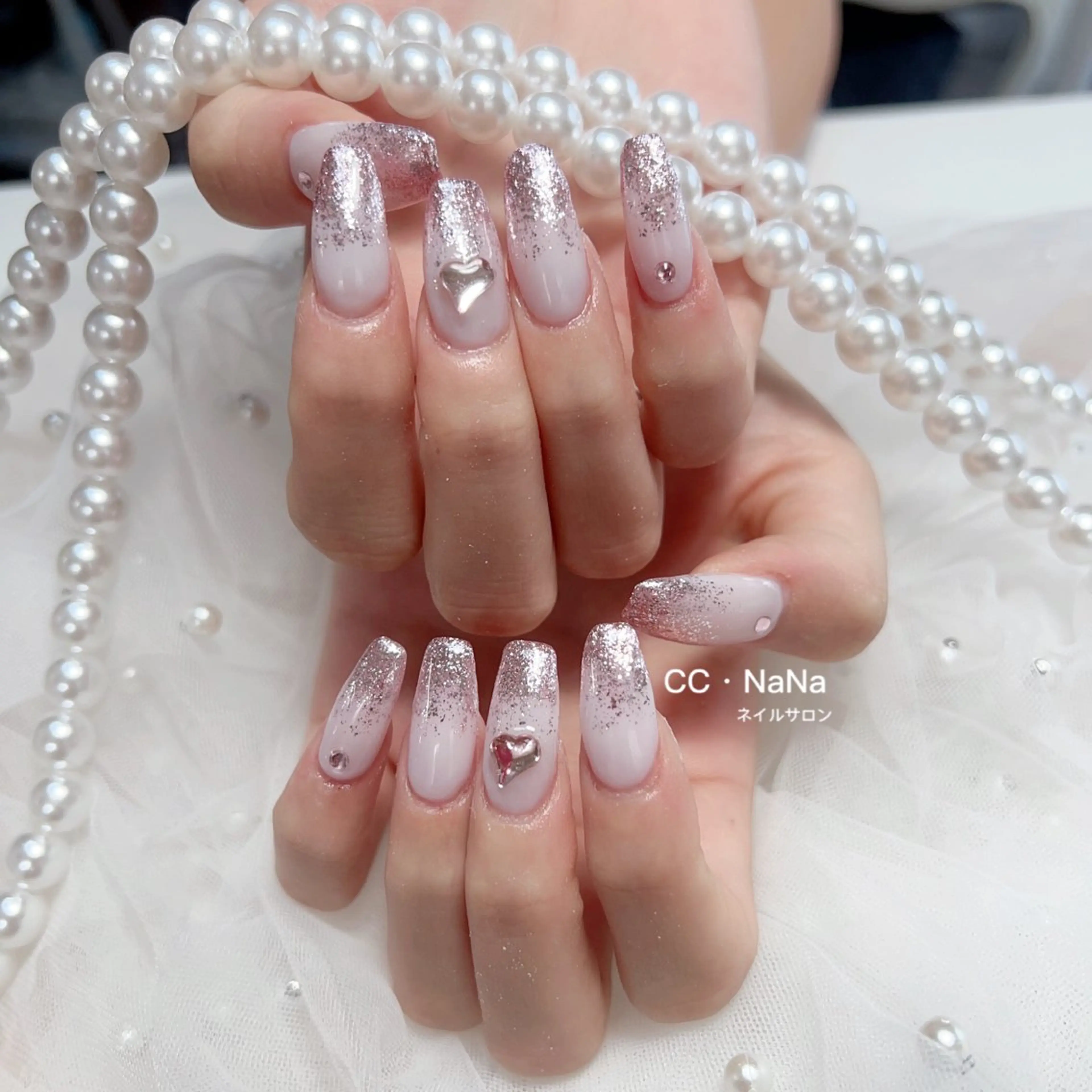 ネイル スカルプネイル ハンドネイル 💎CC・NaNa 韓国風ネイル🌙Cのネイルデザイン