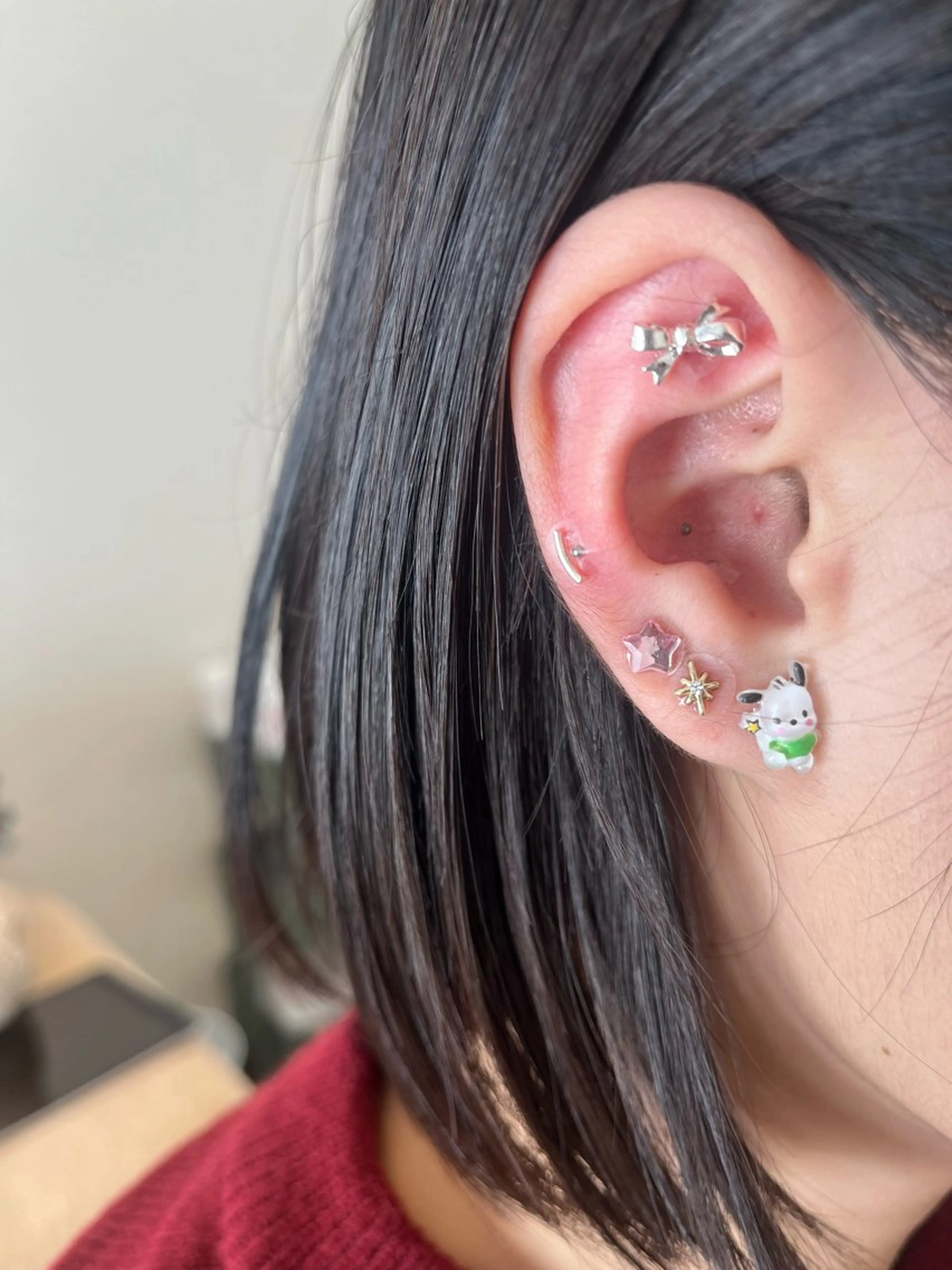 【人気SET/新規限定】よもぎ蒸し＋耳ツボジュエリー(10粒)の写真