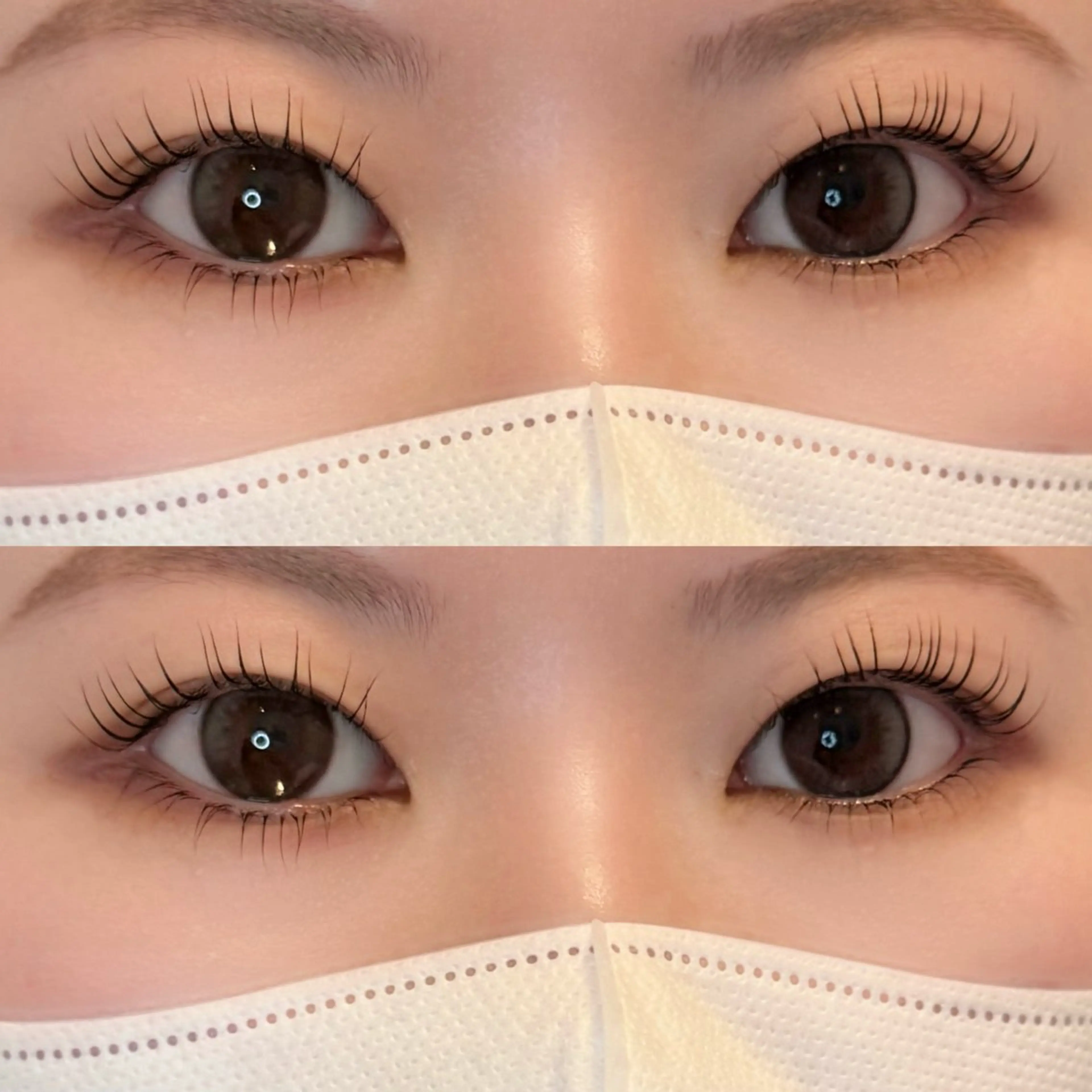 似合わせまつ毛パーマ（上下）の写真