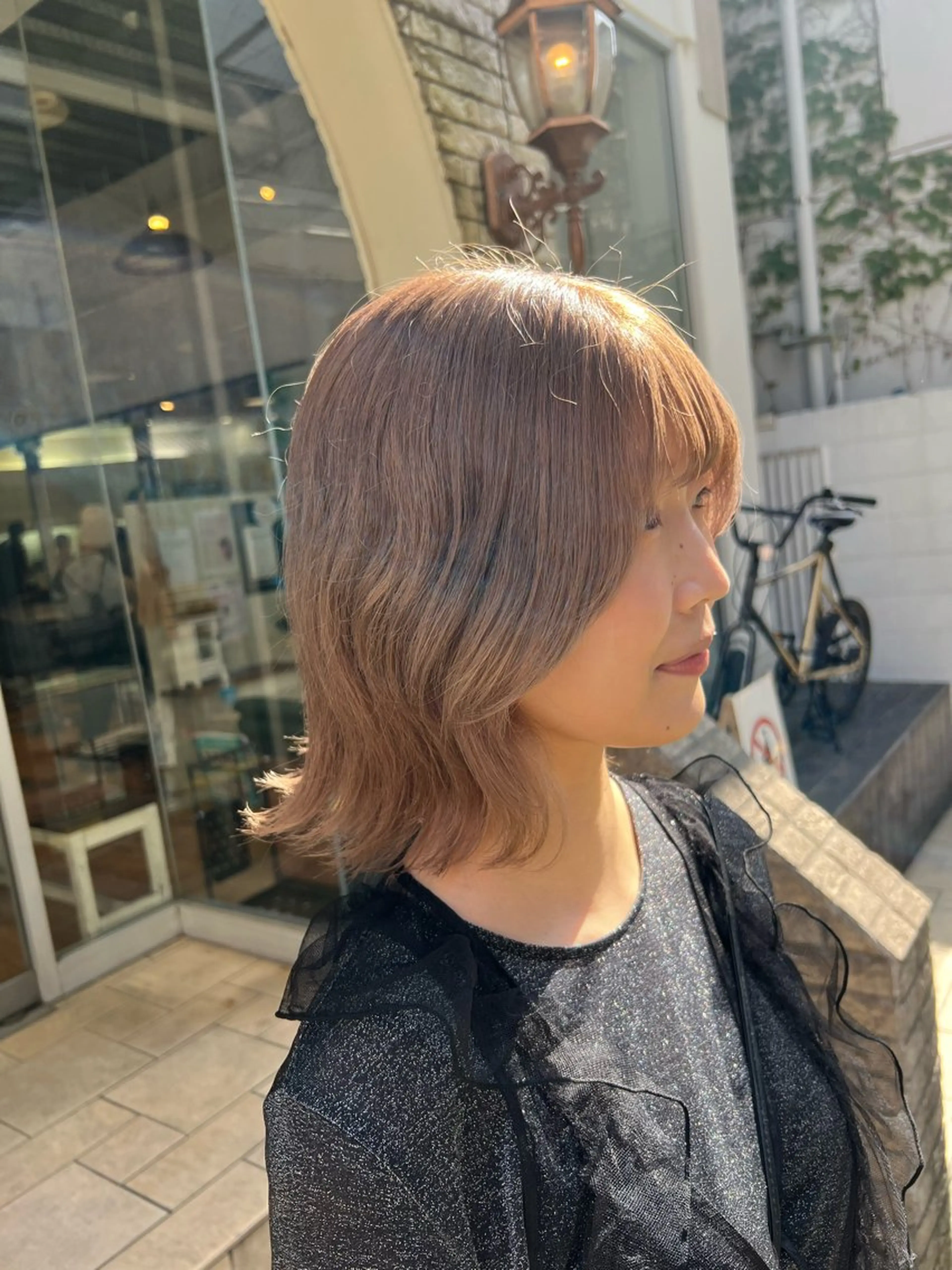 カラー ベージュカラー ミルクティーベージュ ヘアカラー トリートメント インナーカラー♡ Nanakoのヘアスタイル