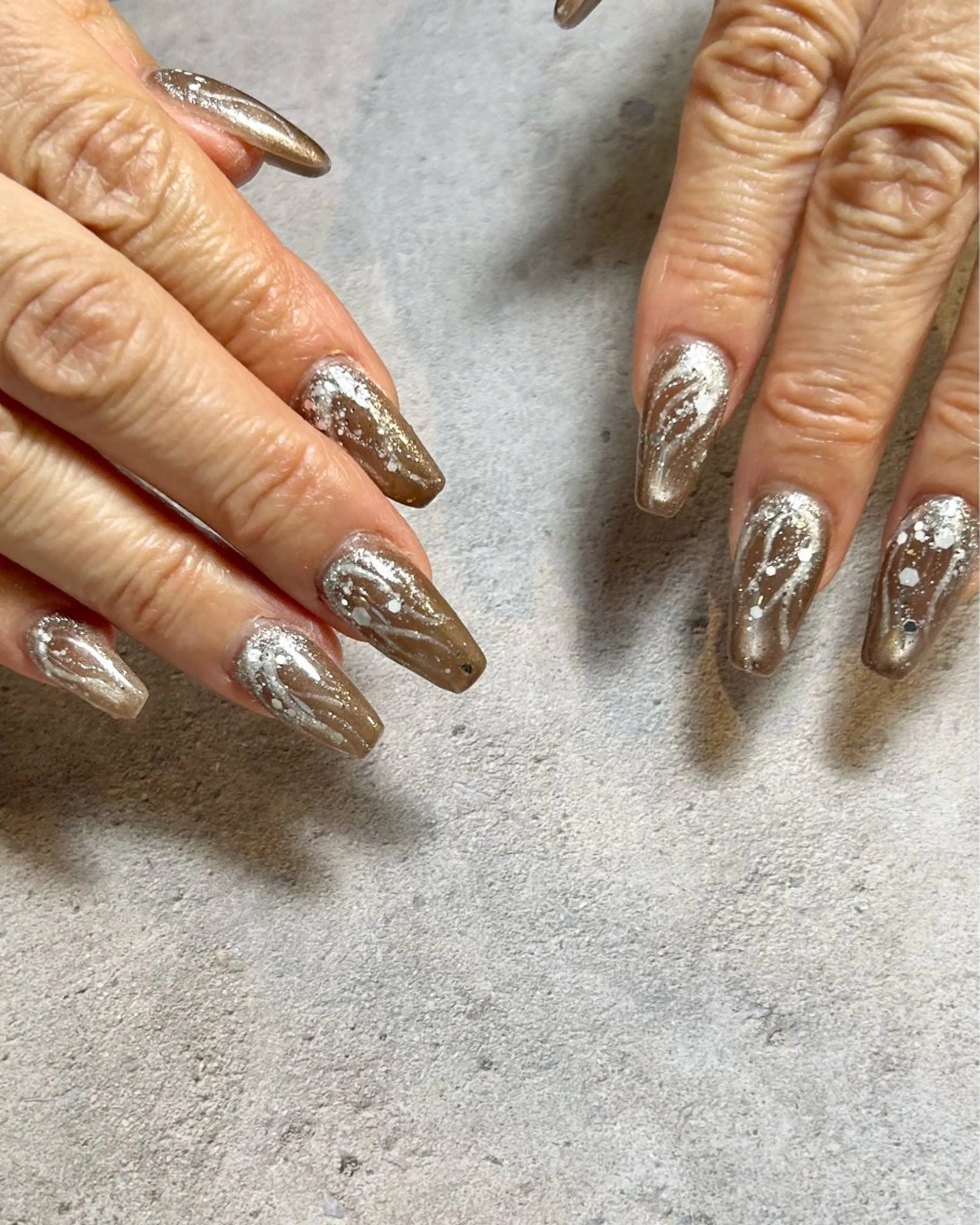 ネイル 持ち込み ニュアンスネイル ハンドネイル Reflection marikoのネイルデザイン