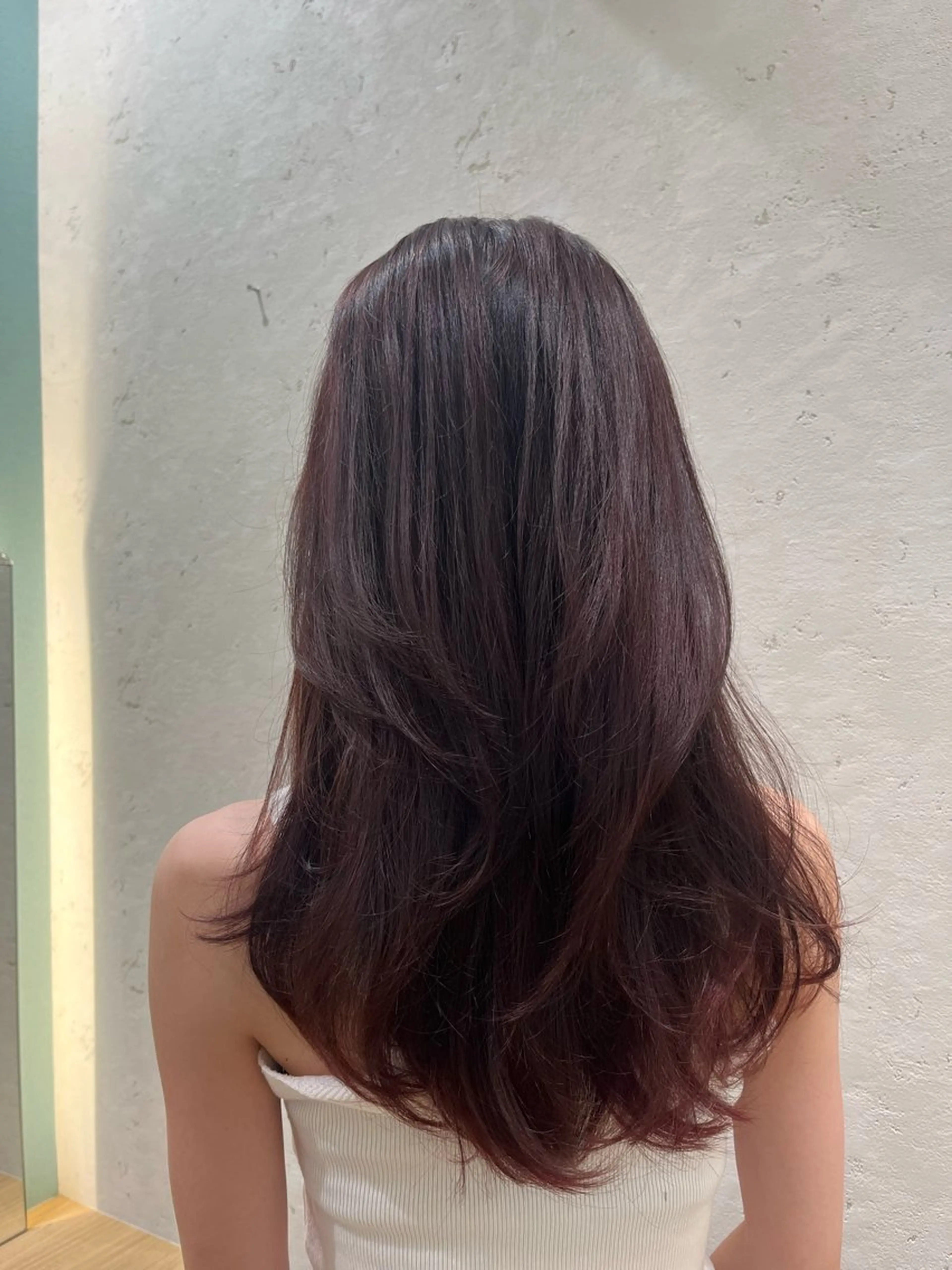 セミロング ♥️透明感×抜け感 ベージュ/佑珠♥️のヘアスタイル