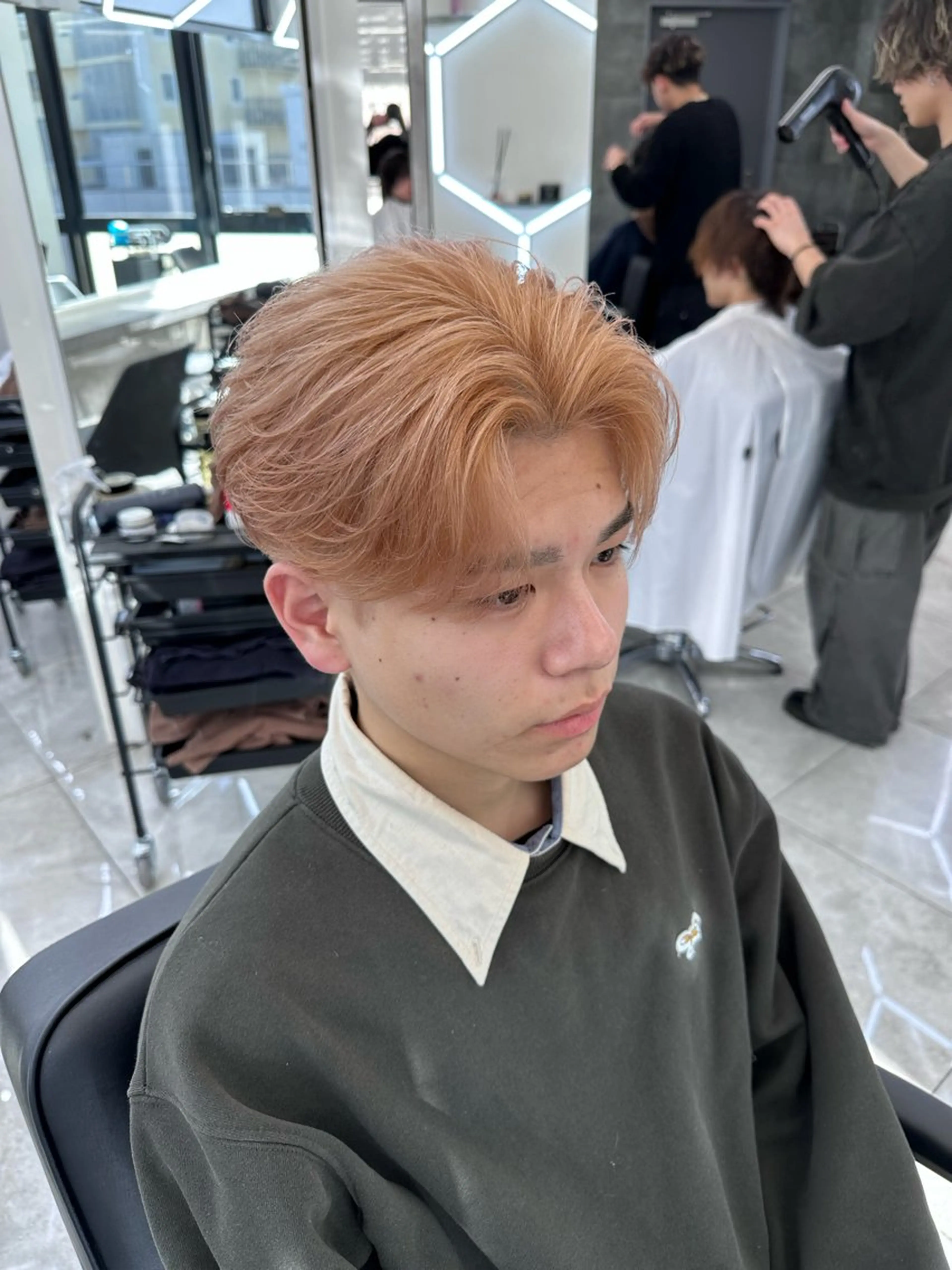 カラー メンズ カット ヘアカラー トリートメント 💎メンズカット ／フェザー／細野💎のヘアスタイル