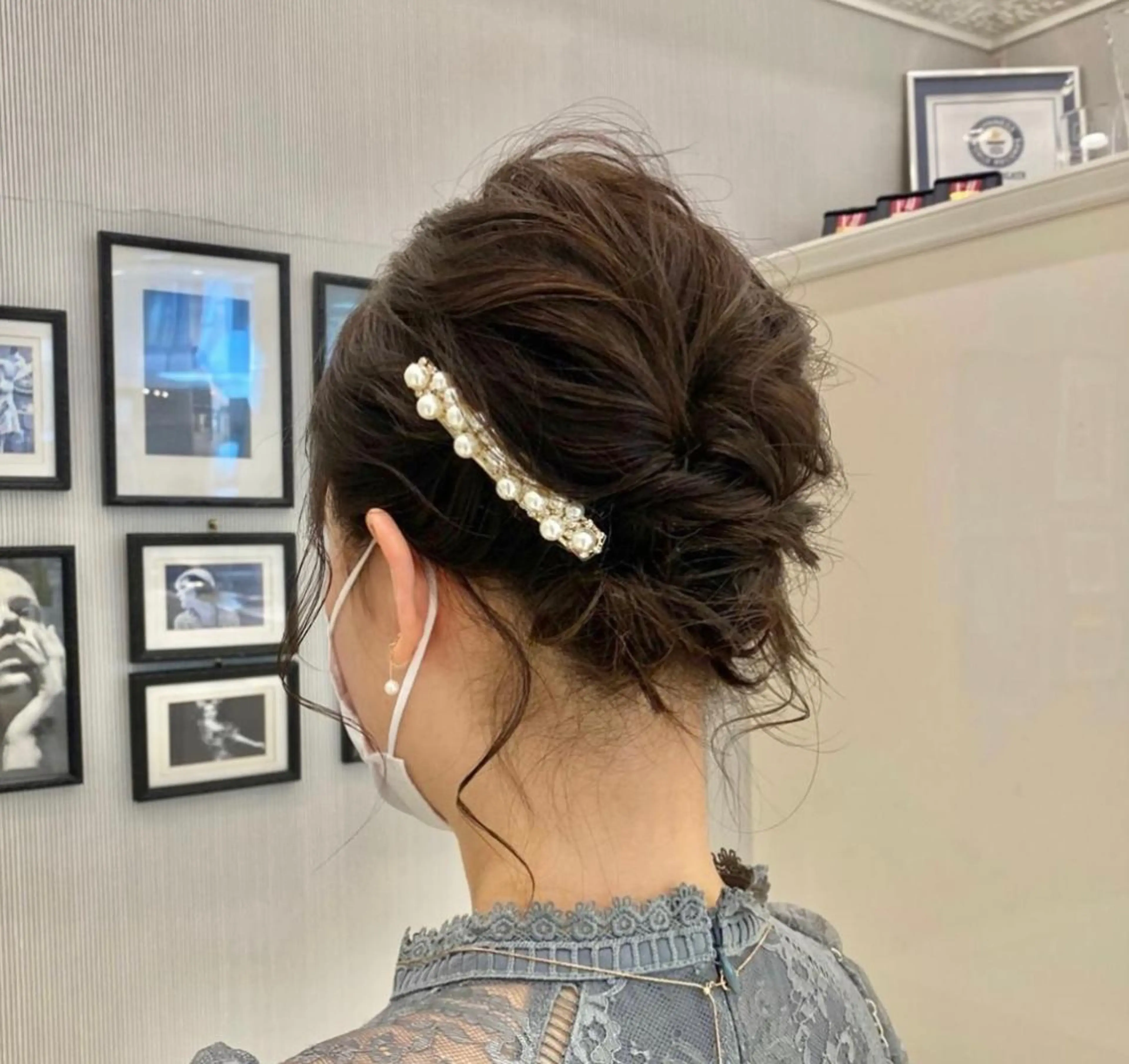 ミディアム ヘアアレンジ Ash 銀座店所属・骨格補正カット /マンツーマン/のヘアスタイル