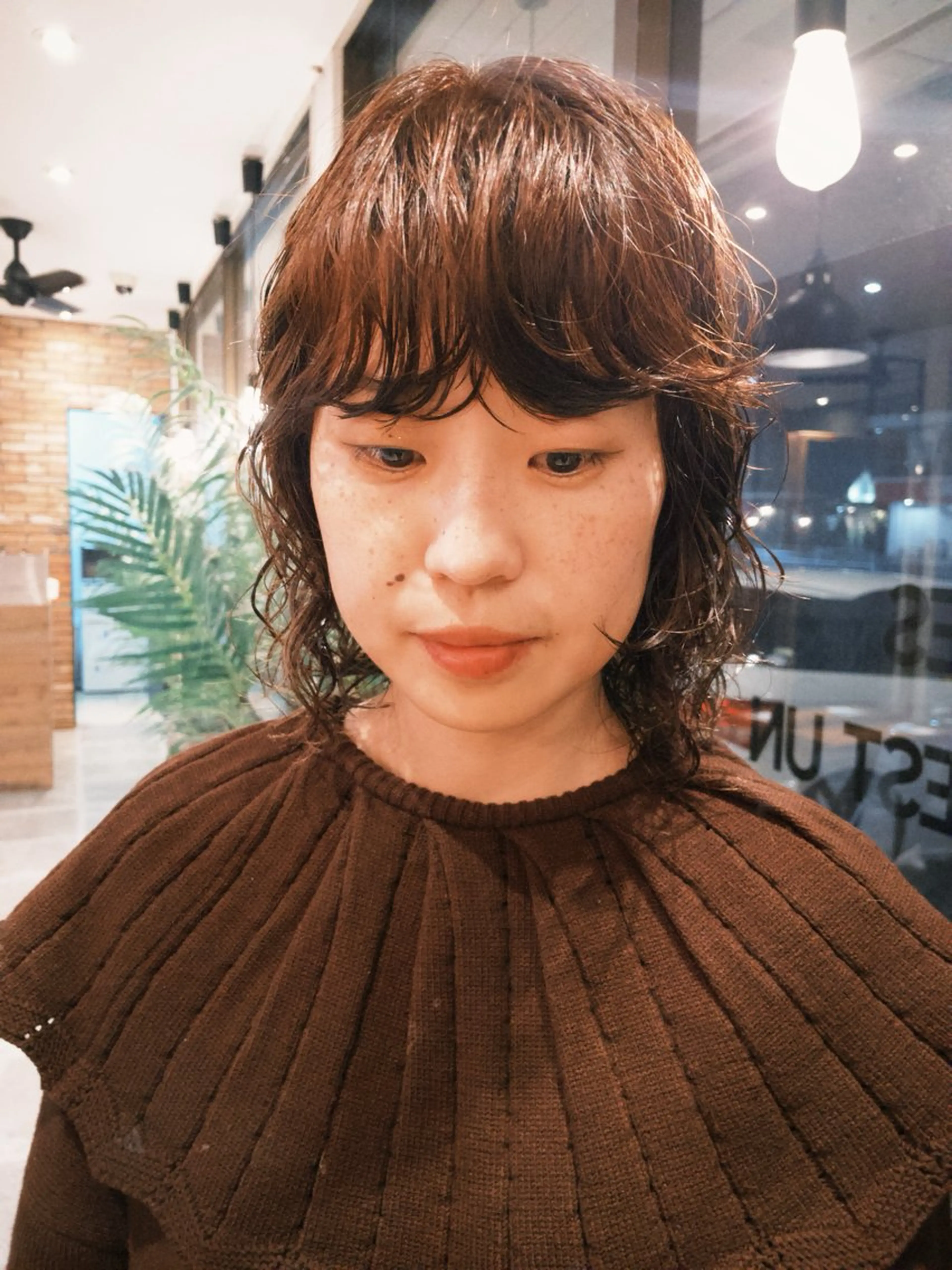 ショート カラー パーマ カット ヘアカラー パーマ GUESTs所属・優音 /YUi/パーマのヘアスタイル