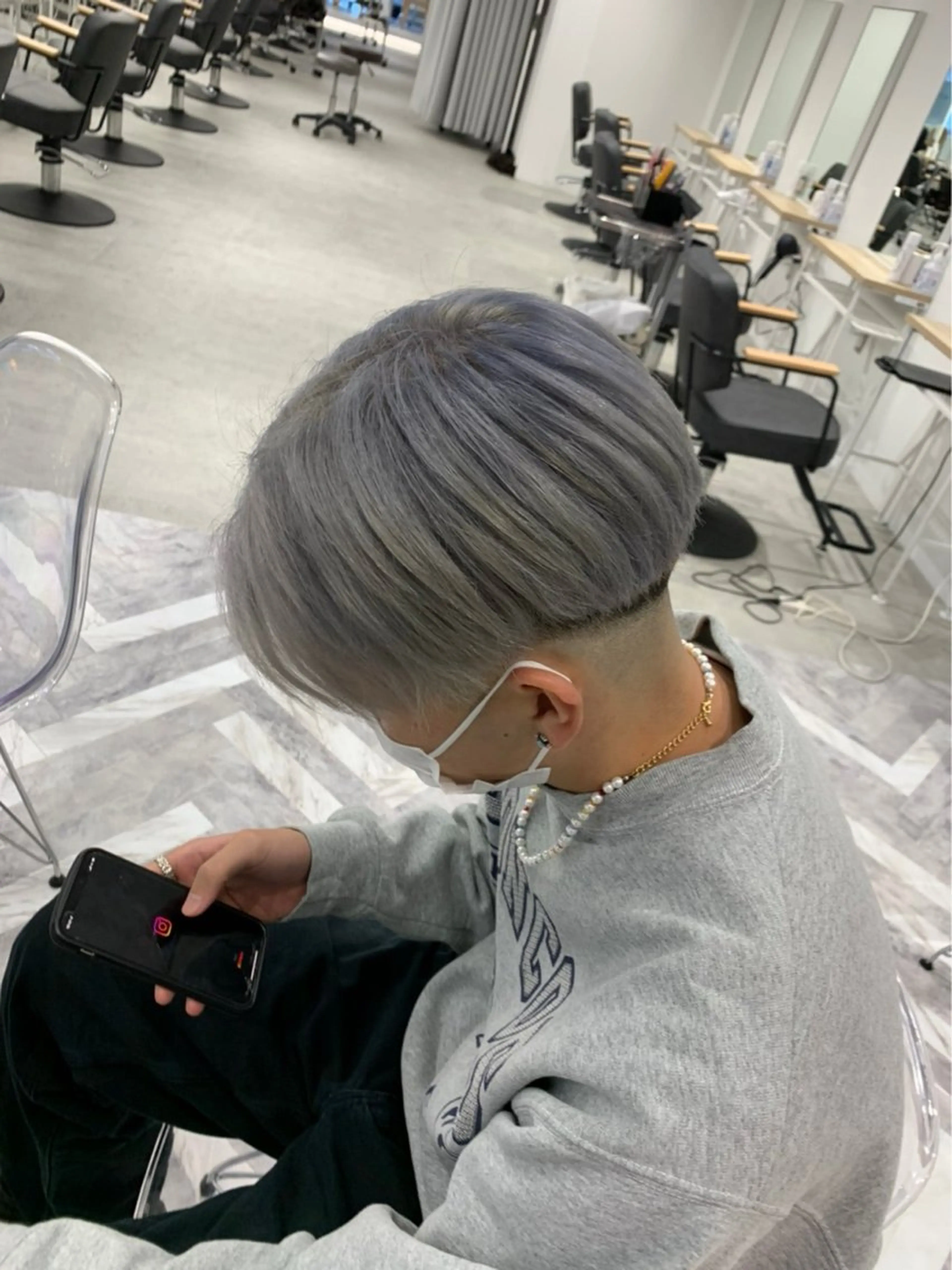 カラー メンズ カット ヘアカラー シャドウパーマ/ ルーズパーマ/メンズのヘアスタイル