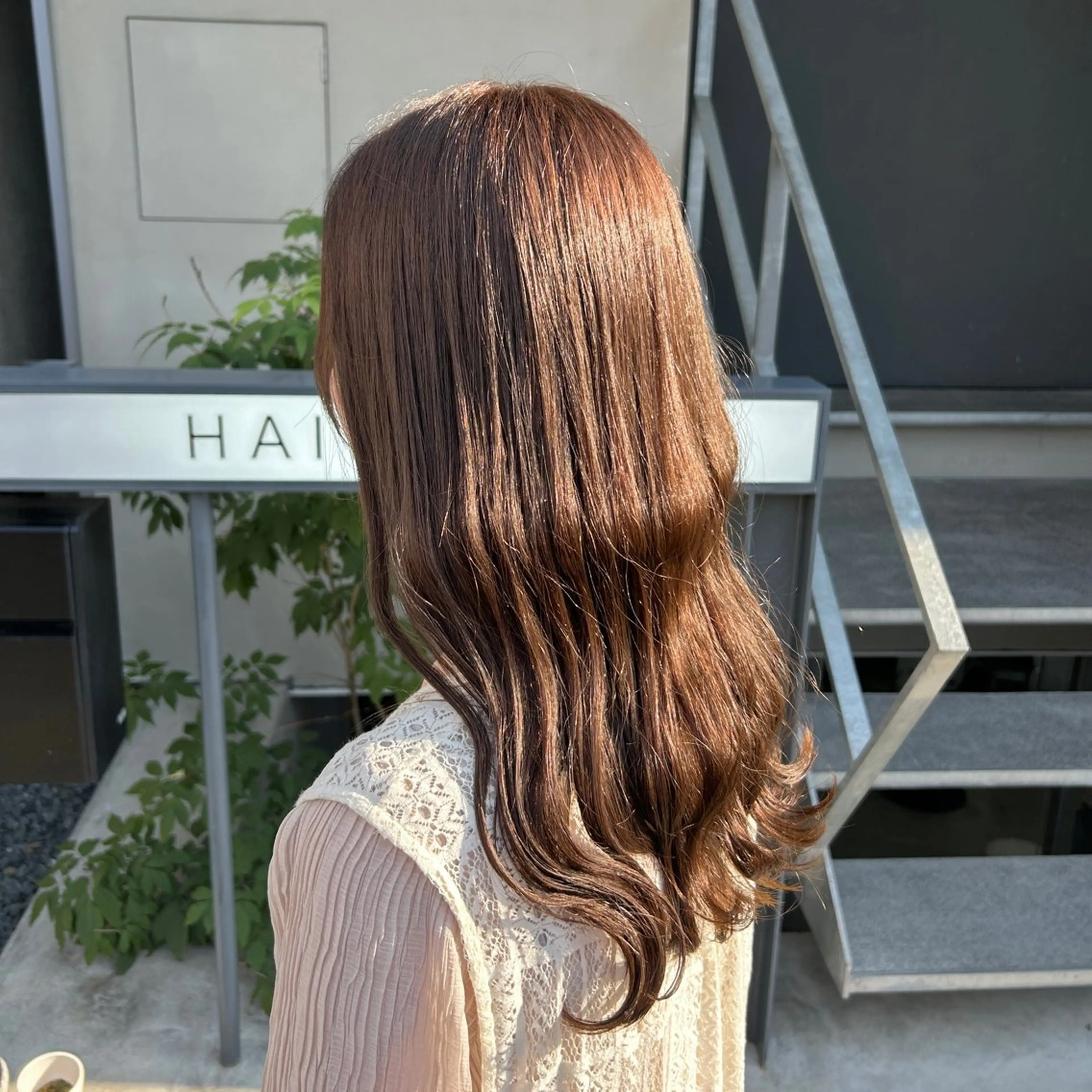 ロング ヘアカラー 櫻木李紗/暖色カラー 透明感カラーのヘアスタイル