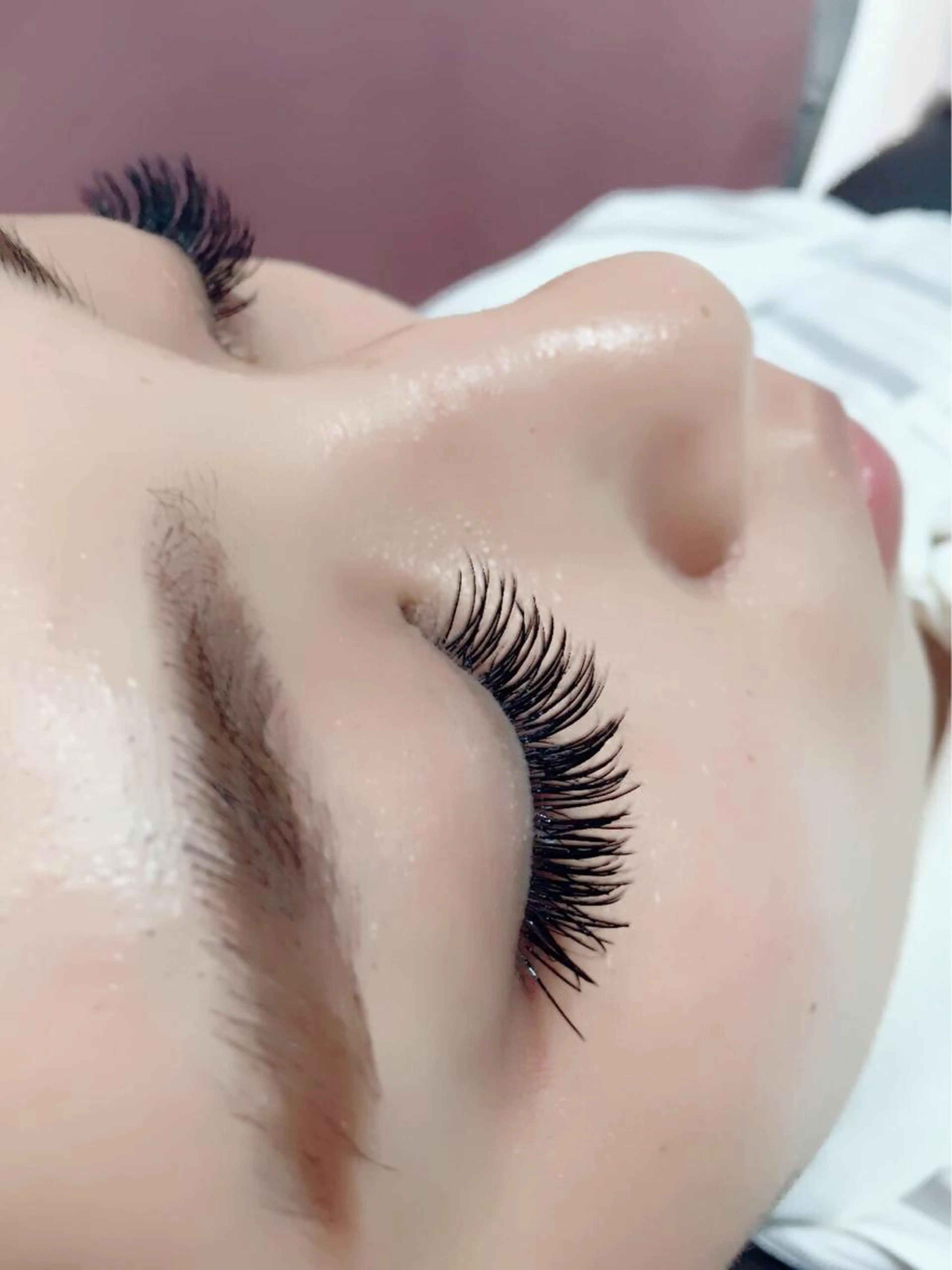 フラットラッシュエクステ120本(アップワードラッシュ込)の写真