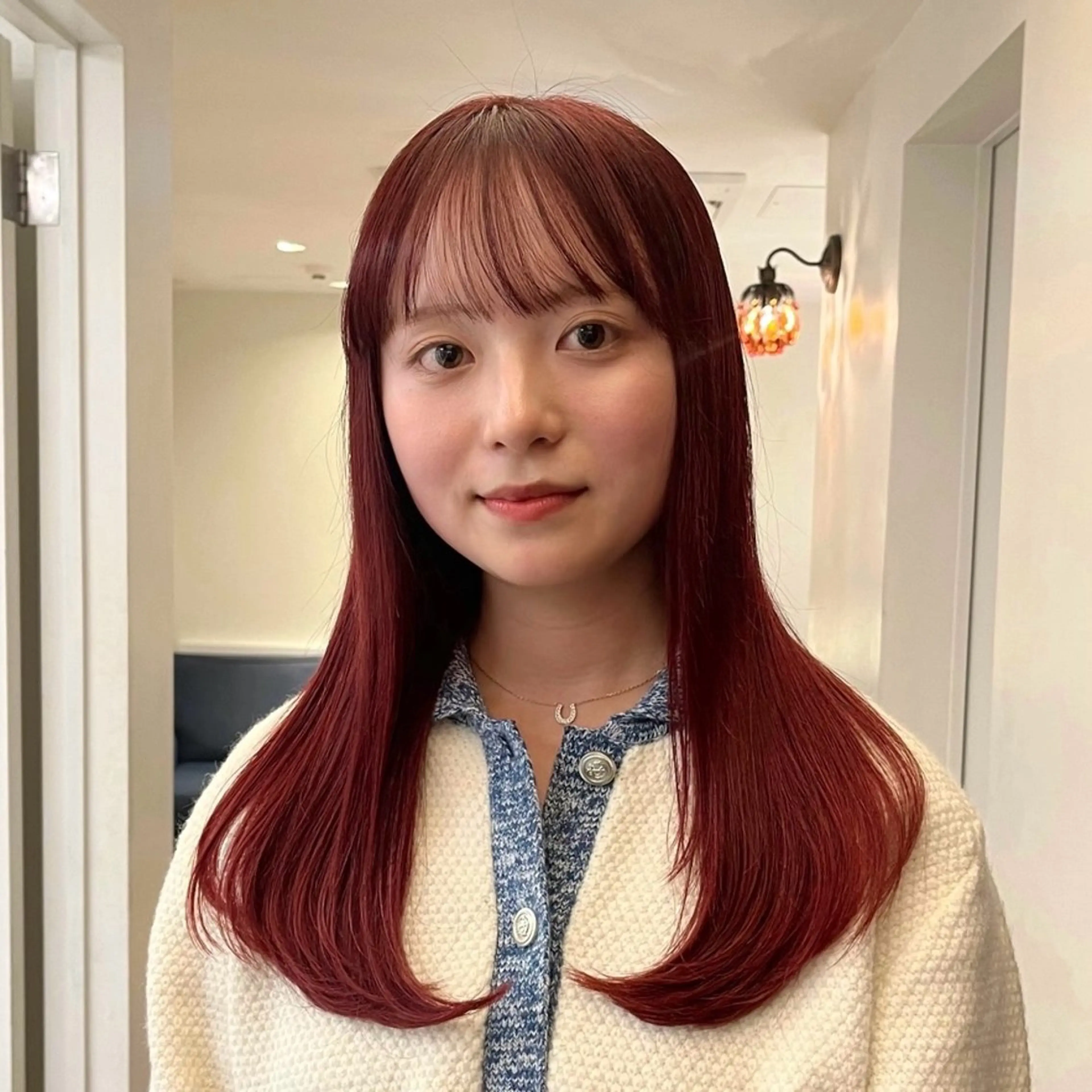 ロング カラー レッドカラー ヘアカラー るな/暖色、 ベージュカラー🎀のヘアスタイル