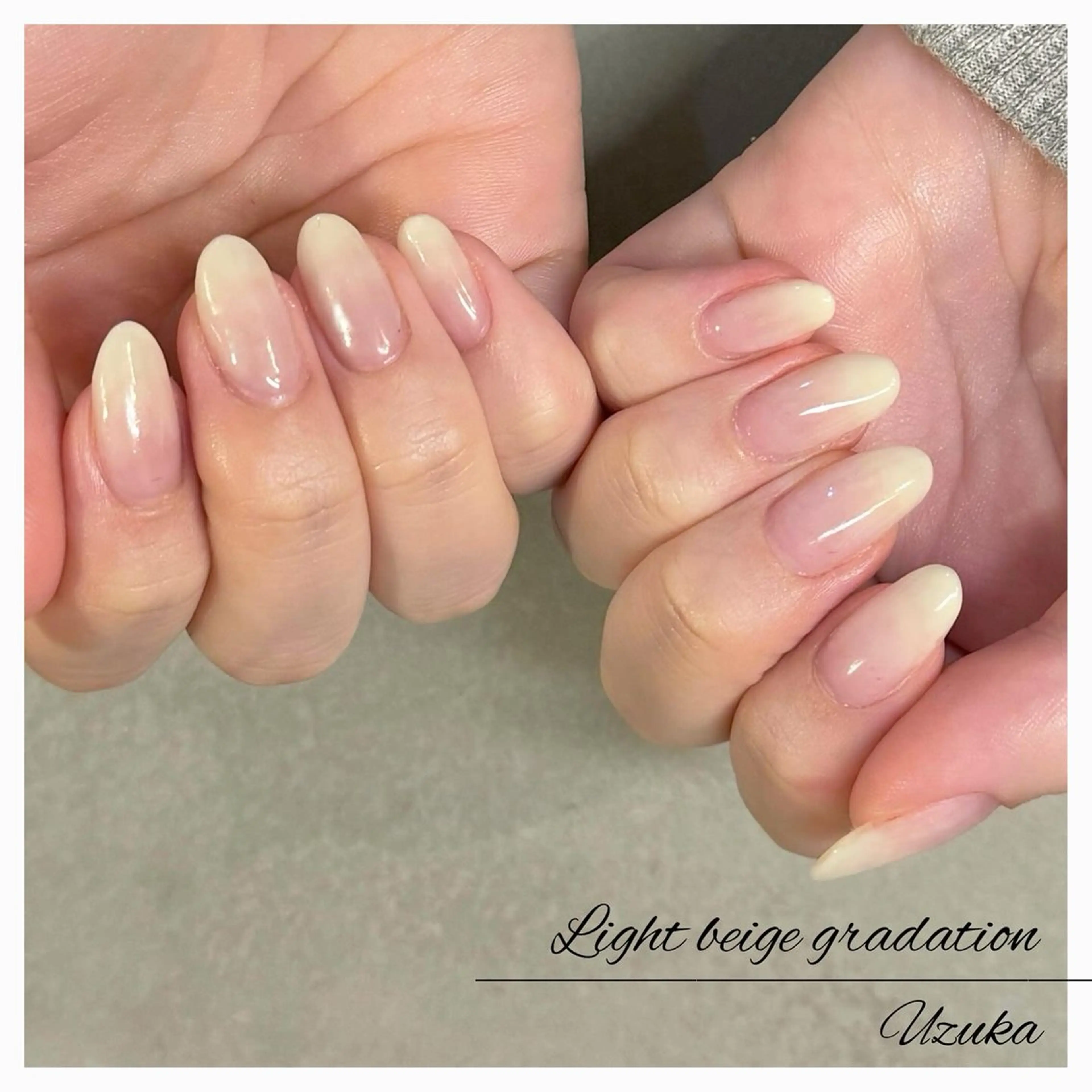 ネイル グラデーション ワンカラーネイル 【 enn 】 Uzuka Yukaのネイルデザイン