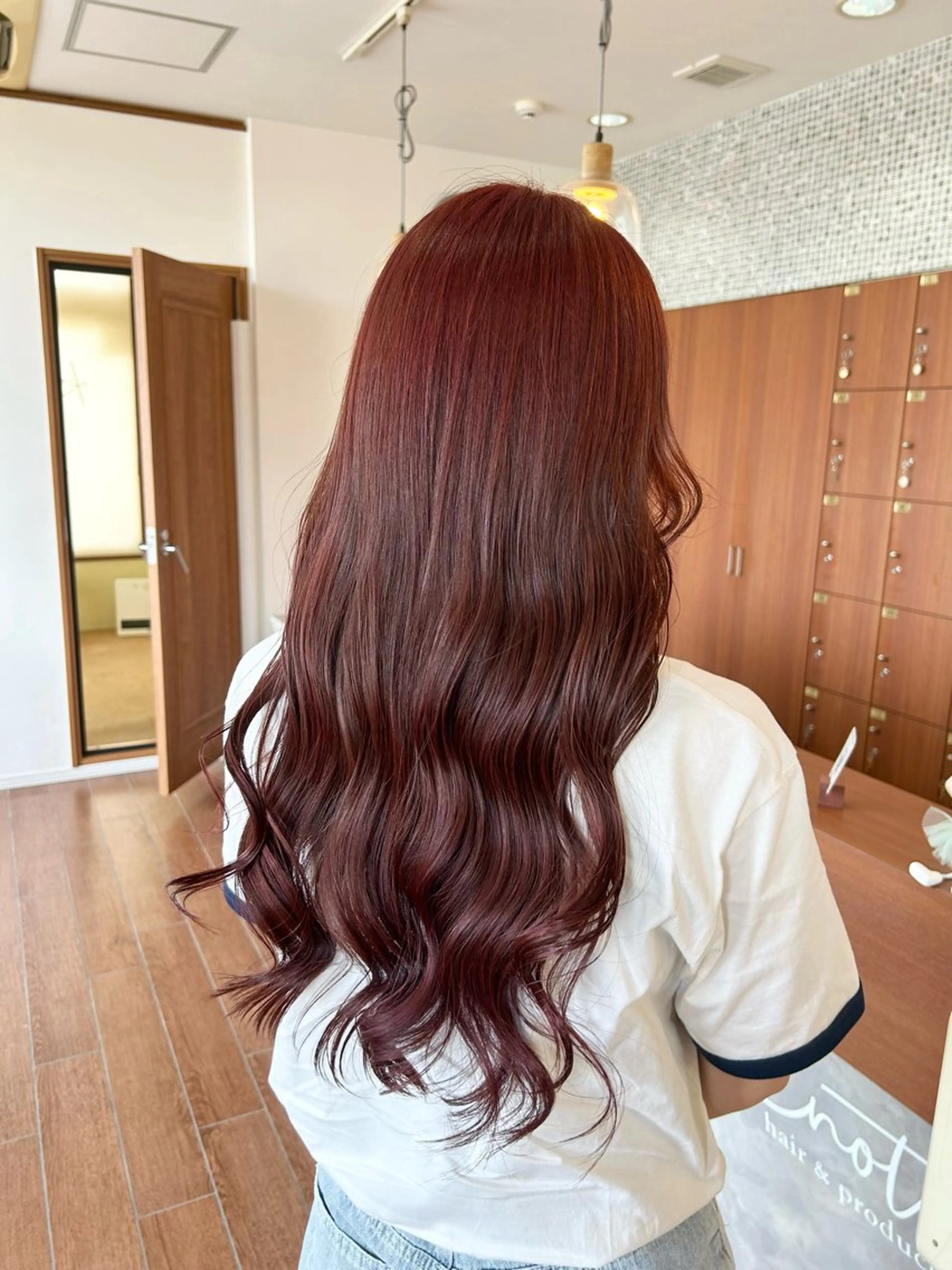 ロング カラー ブリーチ ブラウンカラー ダブルカラー ブリーチなしカラー ピンクカラー トップスタイリスト 林すずかのヘアスタイル