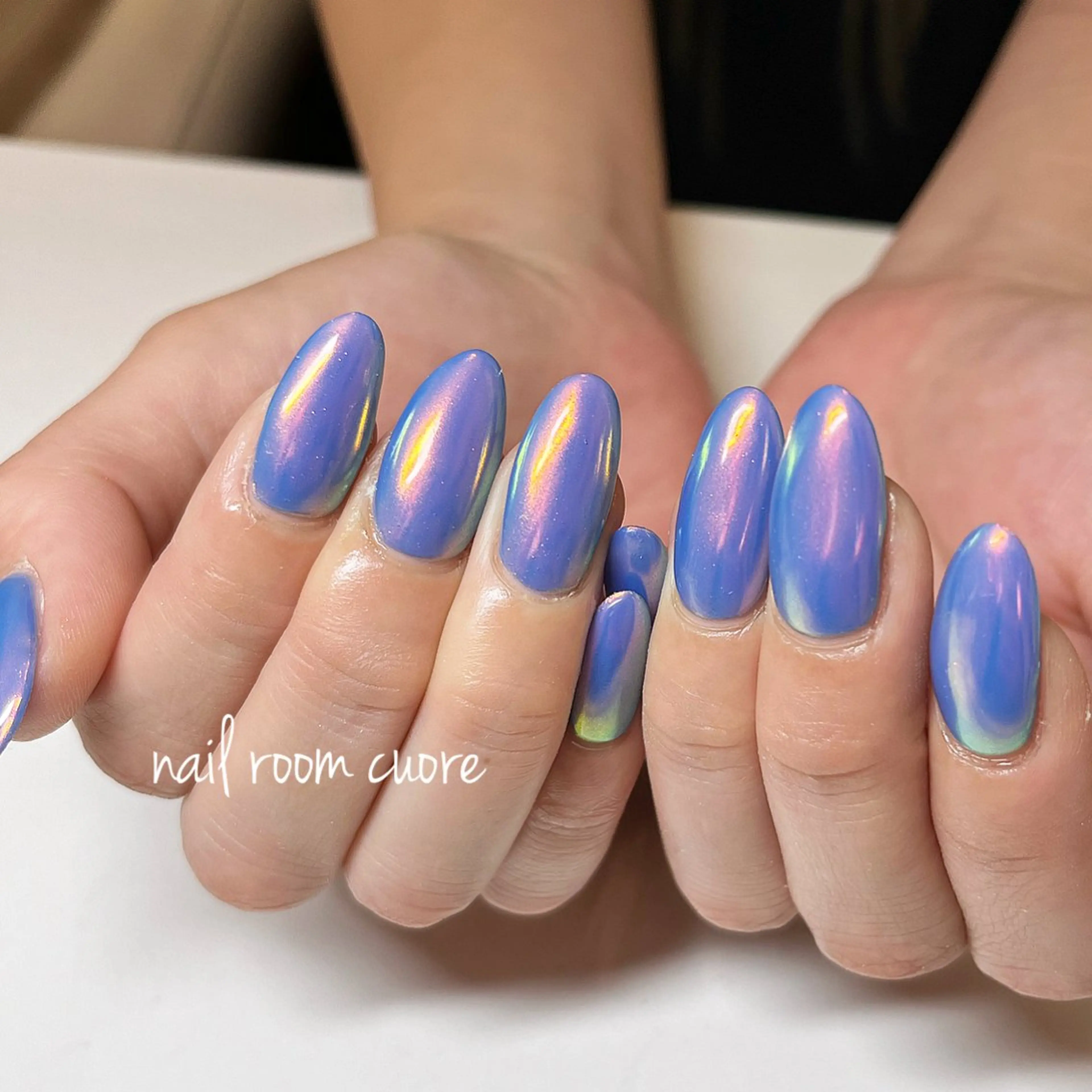 ネイル オーロラネイル ミラーネイル nail room  cuore所属・松尾 典子のネイルデザイン