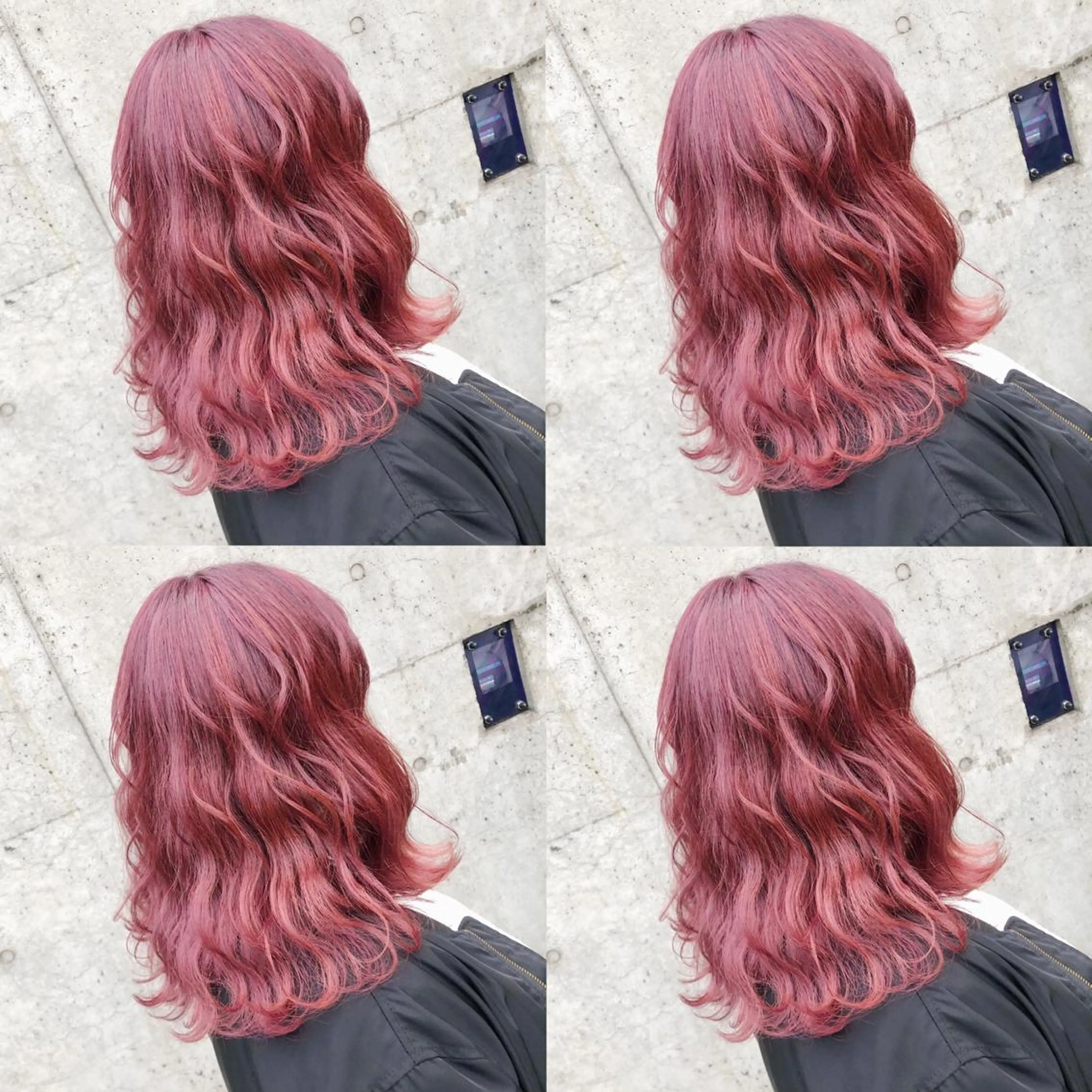 セミロング カラー ヘアアレンジ メンズ キッズ 💟Chloe原宿店 🩶ハイトーンのヘアスタイル