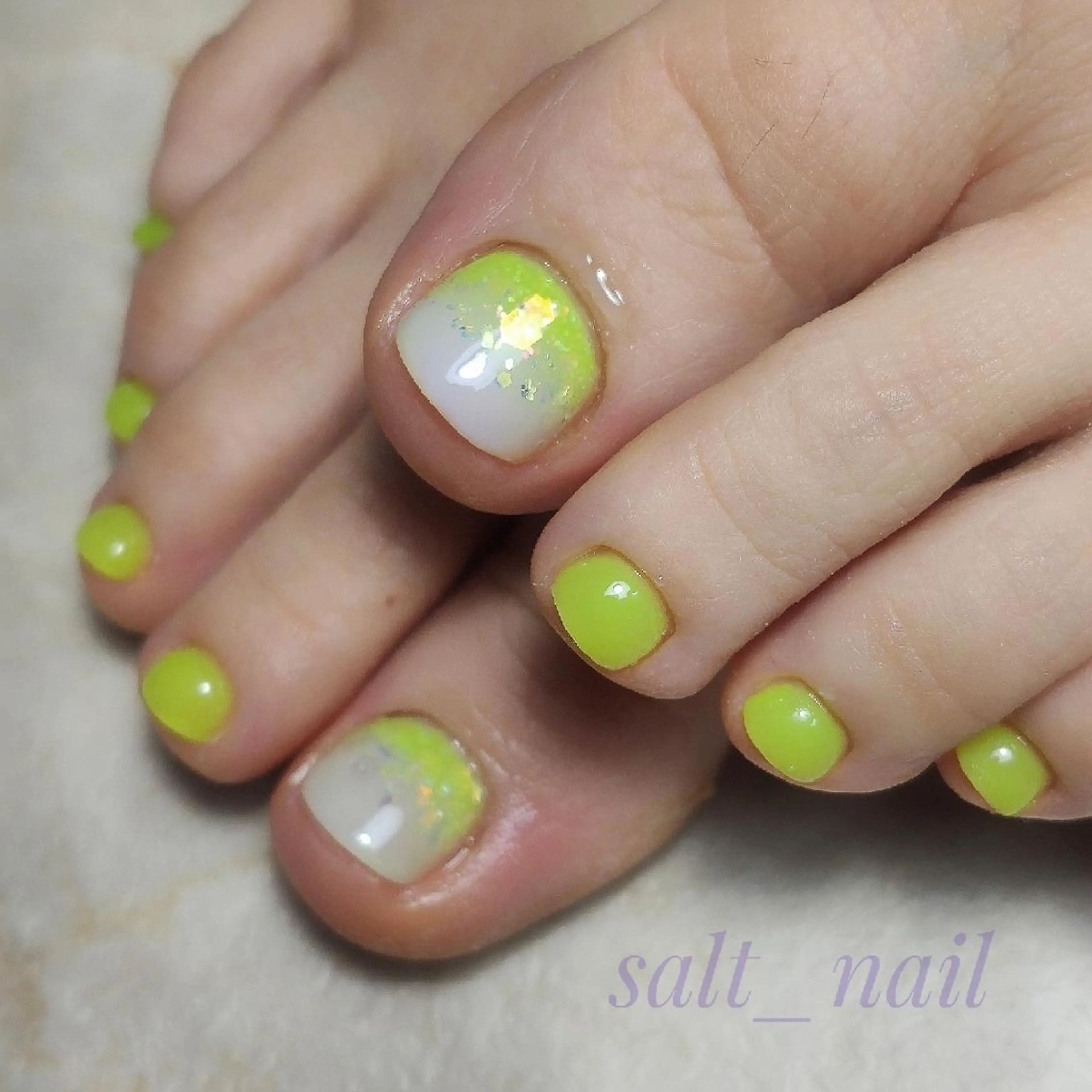 ネイル ラメ(グリッター) 個人サロン saltnailのネイルデザイン