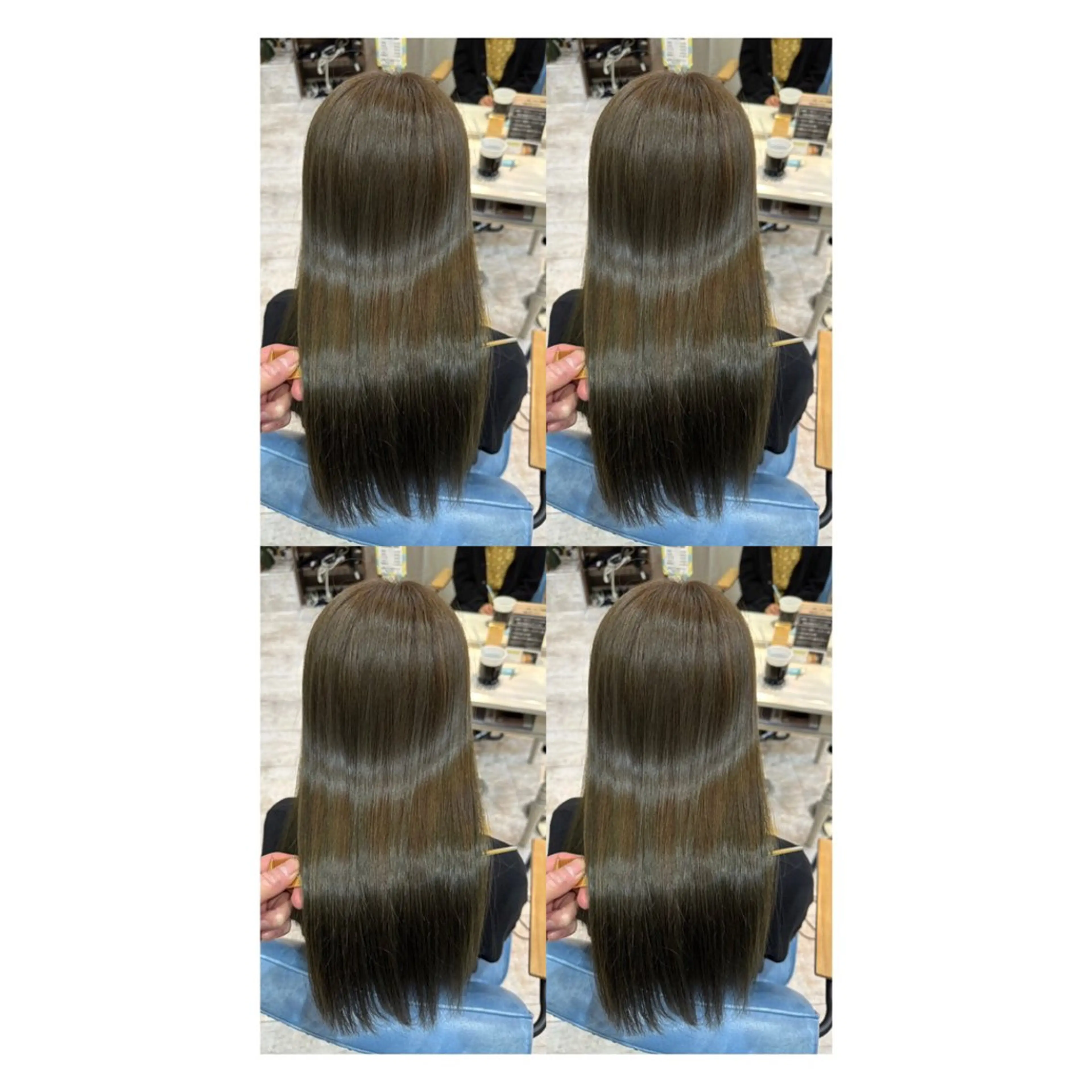 ロング カラー 透明感カラー 髪質改善 縮毛矯正 トリートメント カット ヘアカラー トリートメント 店長✨レイヤー✖️ 髪質改善✖️韓国ヘアのヘアスタイル