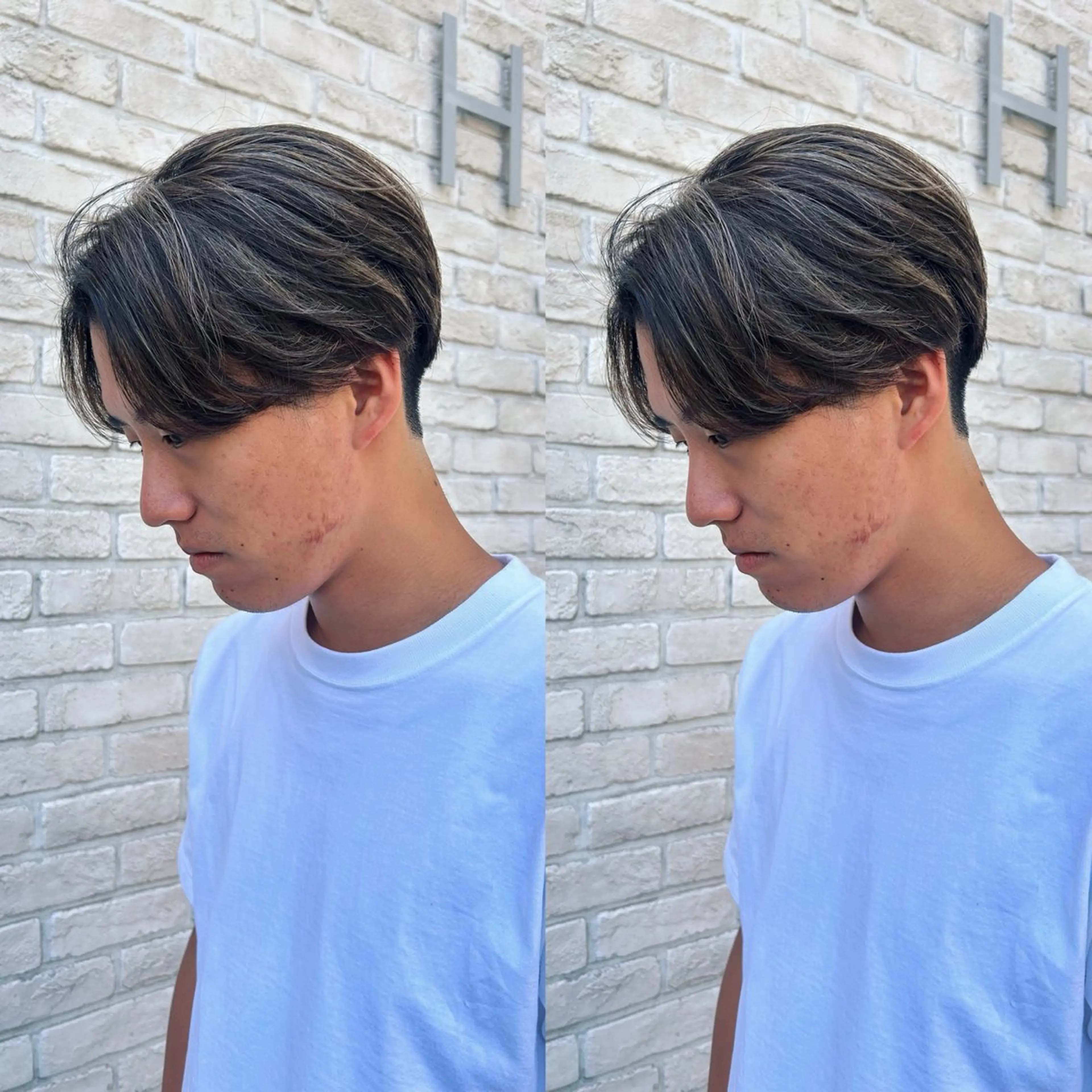 カラー メンズ メンズバレイヤージュ メンズハイライト バレイヤージュ ハイライトカラー カット ヘアカラー acoron.武蔵小杉所属・🌴aoi. / 海外style🌴のヘアスタイル