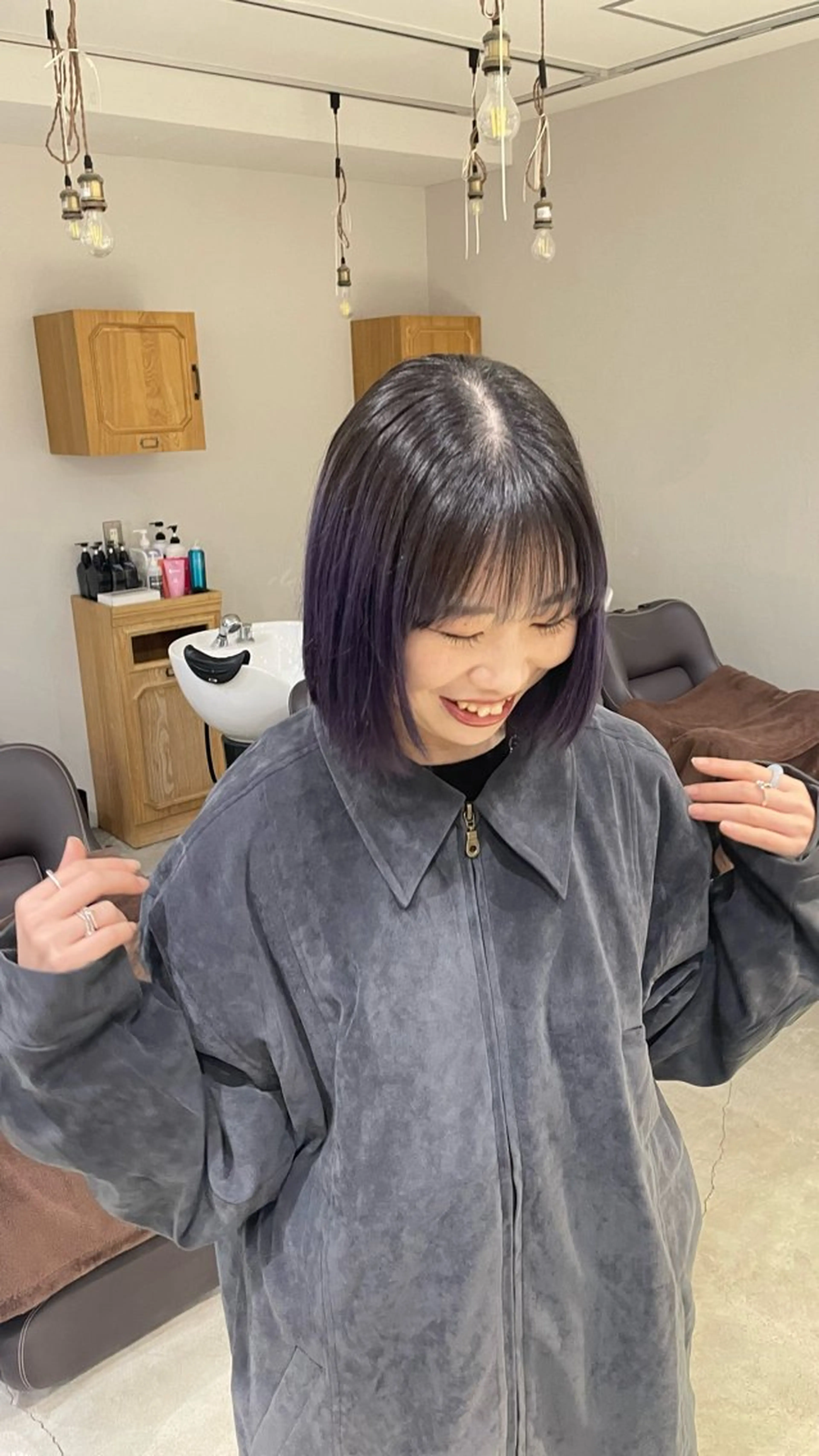 カラー グラデーションカラー ラベンダーカラー ヘアカラー kii所属・サエキ ルイのヘアスタイル