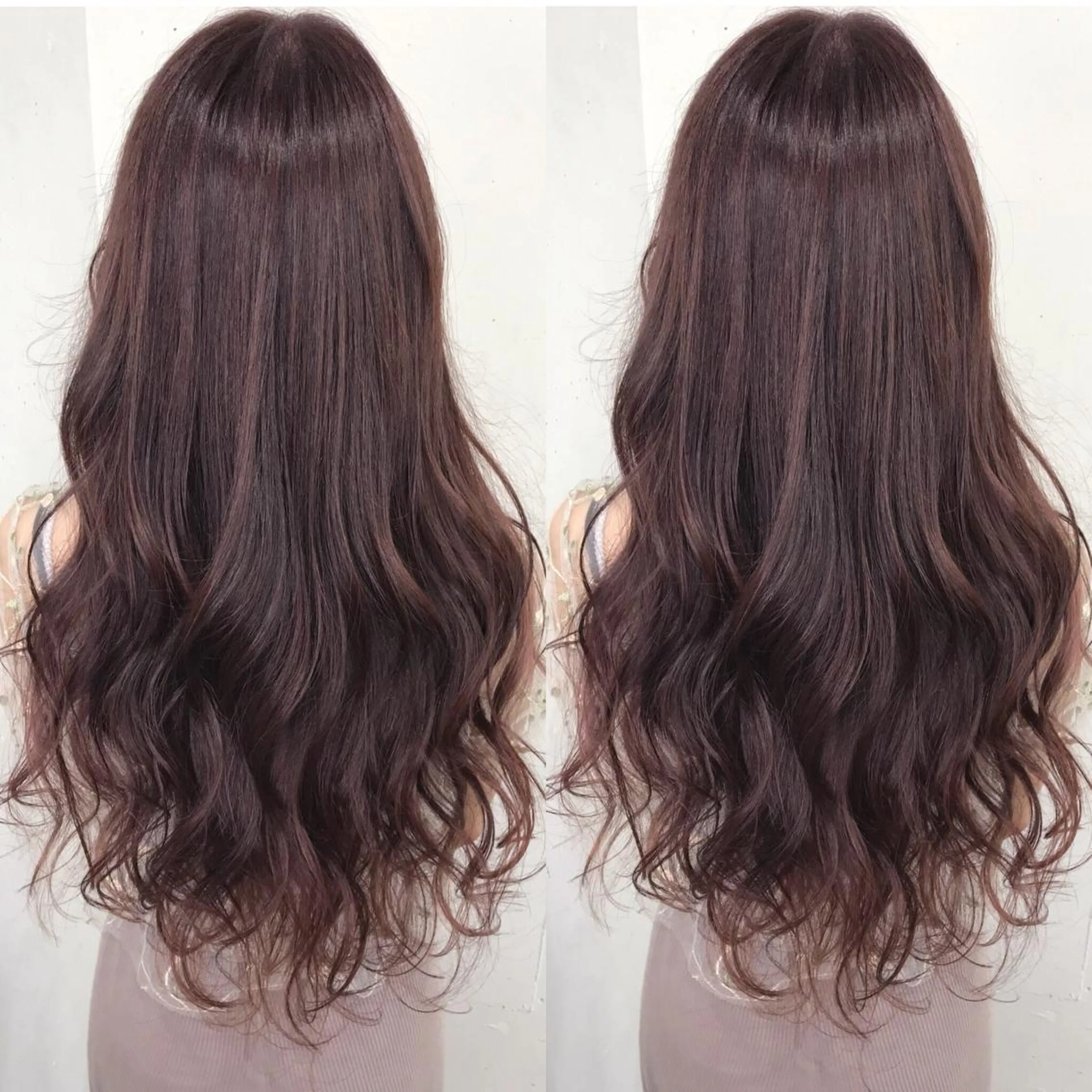 ロング カラー パーマ ヘアアレンジ ヘアカラー トリートメント エクステ ヘアセット 八巻 晴香のヘアスタイル