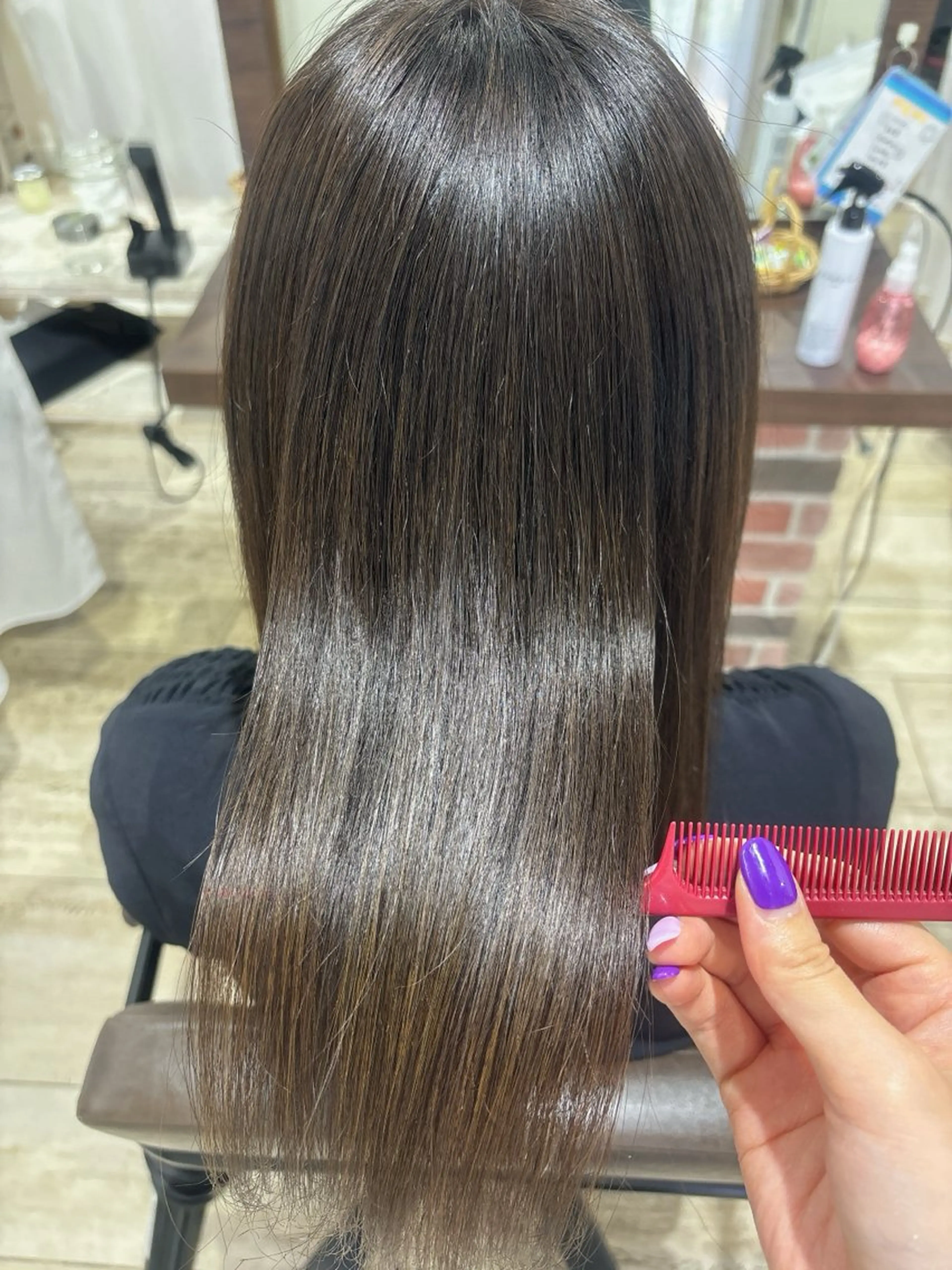 セミロング もり はなののヘアスタイル