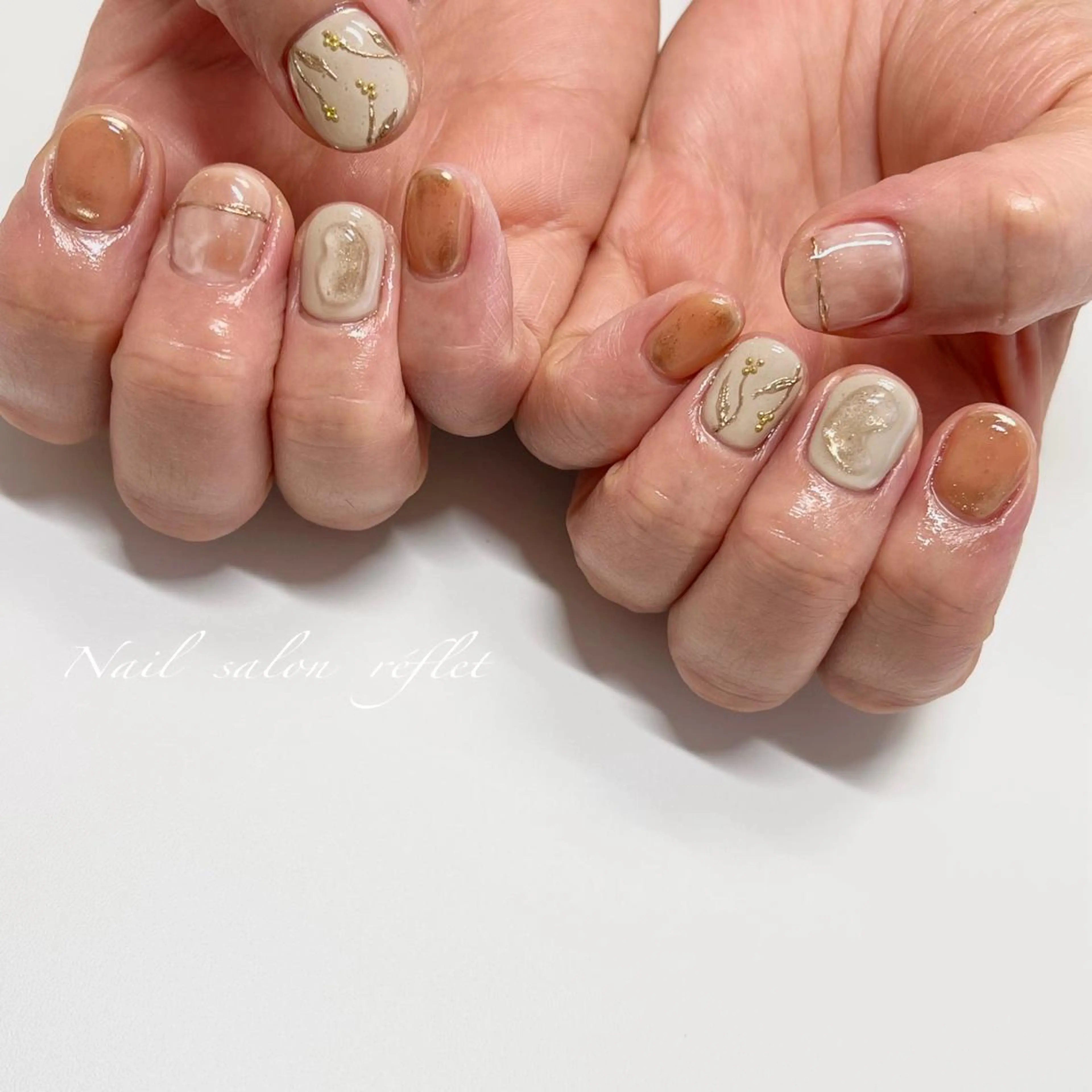 ネイル ジェルネイル ニュアンスネイル パラジェル ハンドネイル Nail  salon  Lebel所属・Nailsalon Lebelのネイルデザイン