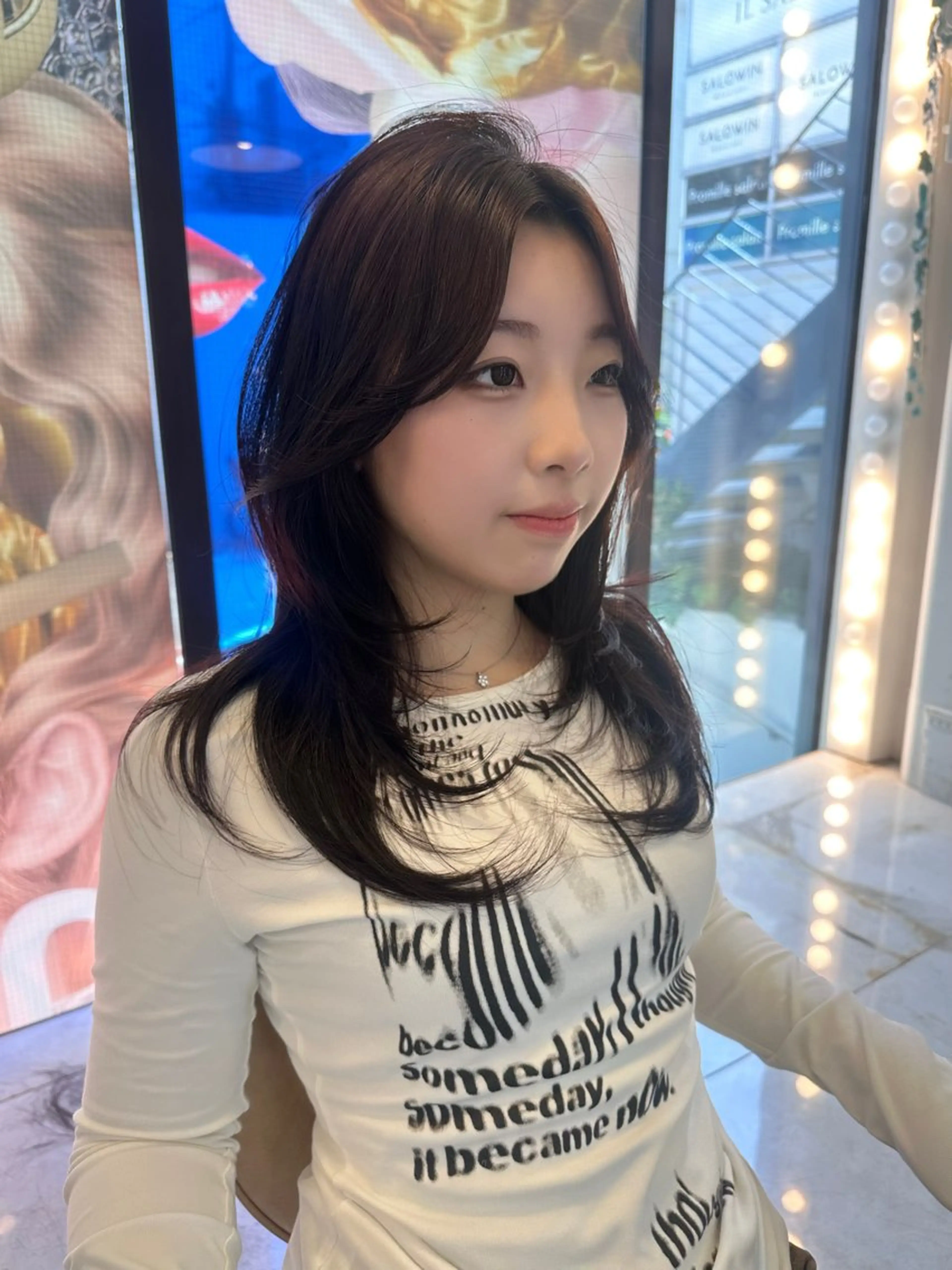 セミロング カット RiA/レイヤーカッ ト/髪質改善のヘアスタイル