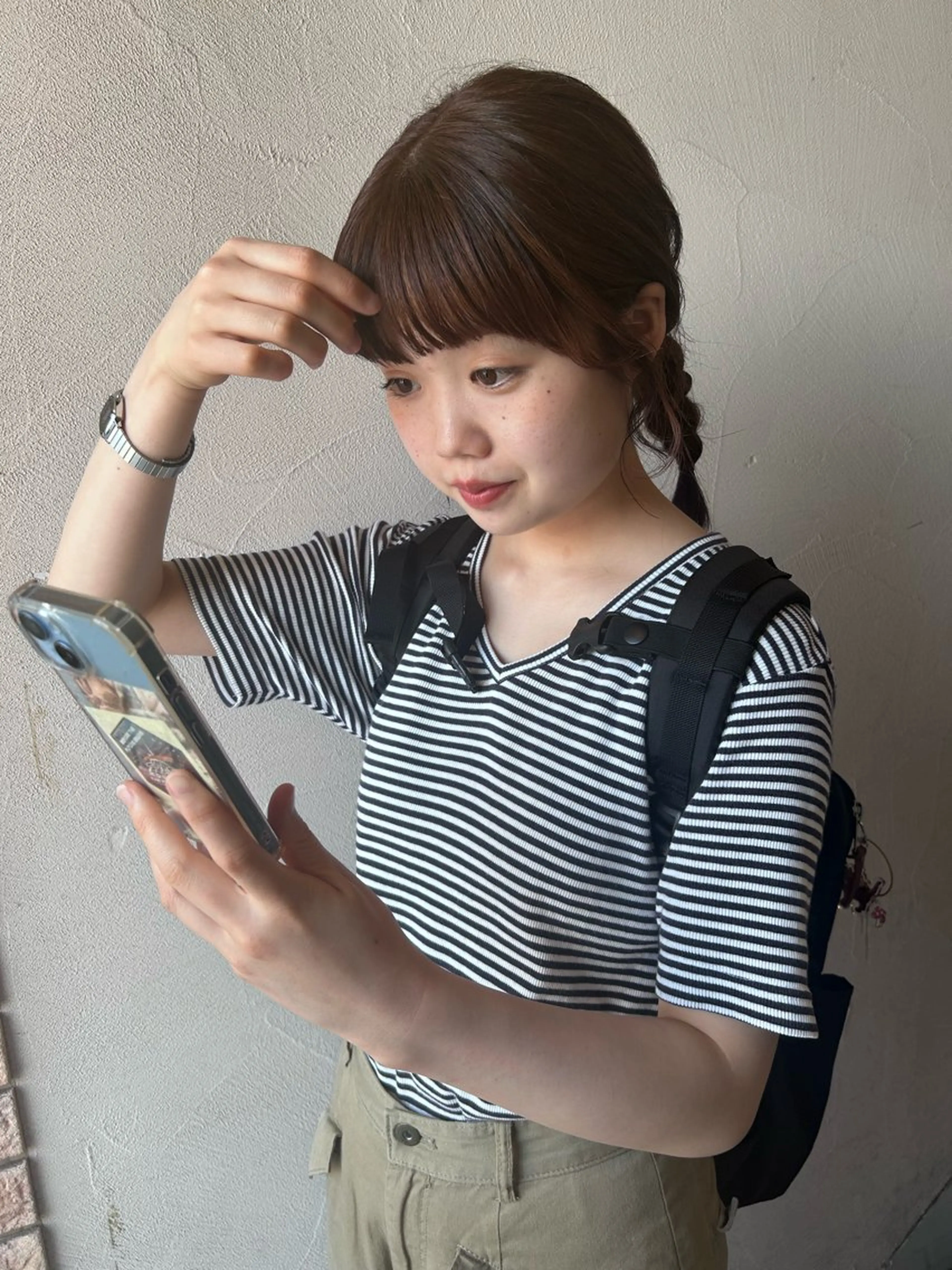 ミディアム カラー カット ヘアカラー トリートメント 🌷nanase🌷 gally hairのヘアスタイル