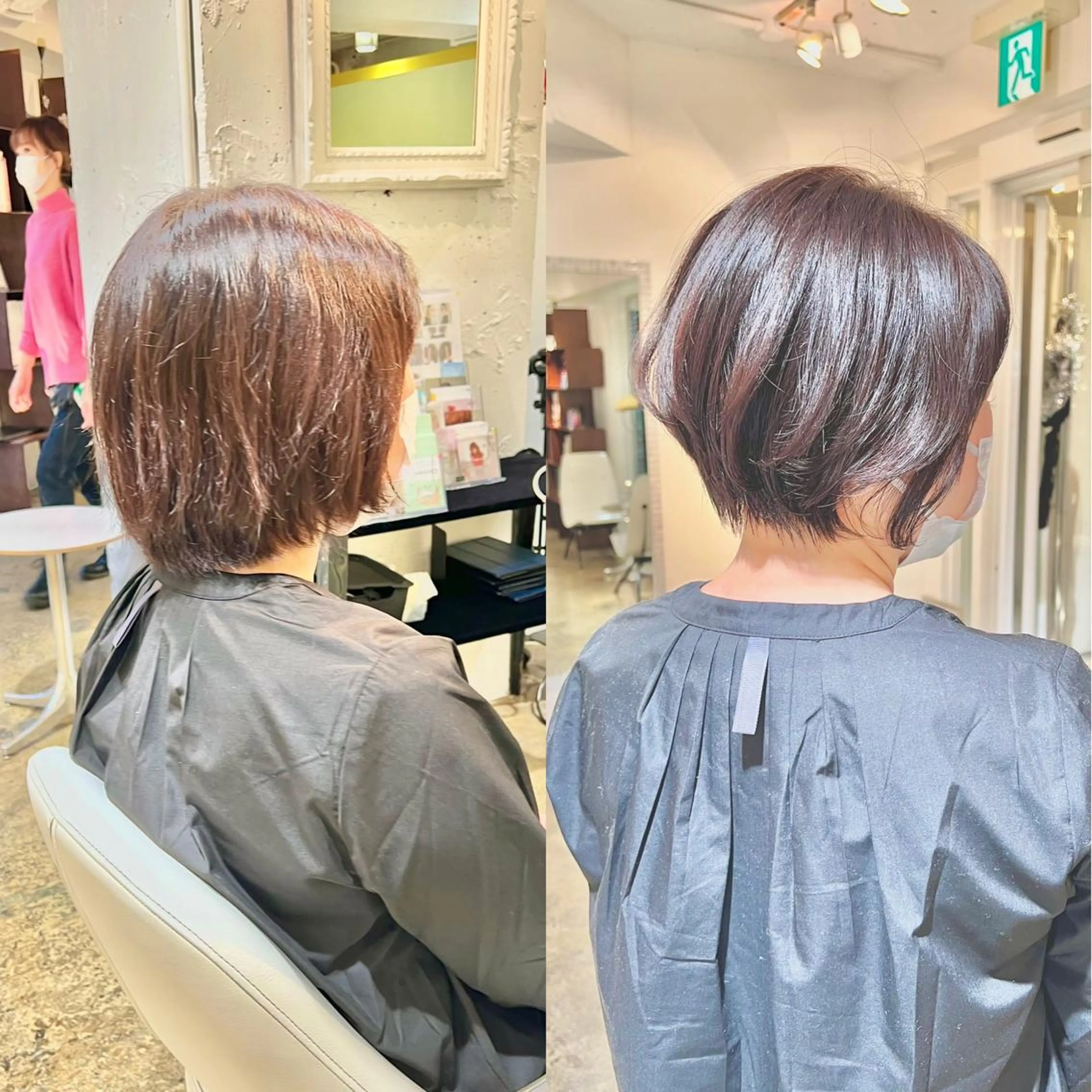 ショート カラー ショート/ボブ/縮毛 三上達大のヘアスタイル