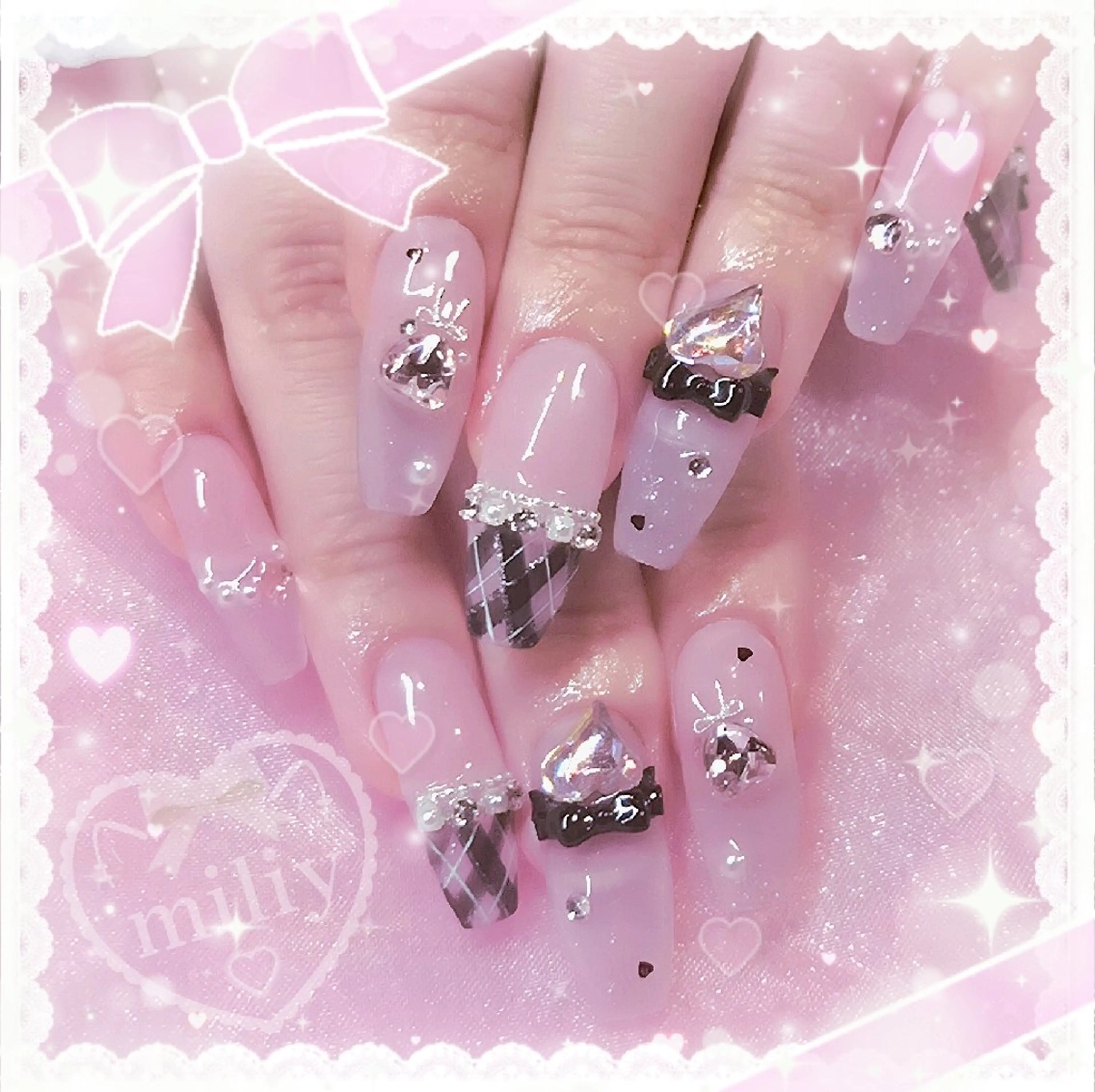 ネイル ワンホンネイル miliy nail 🎀上尾のネイルデザイン