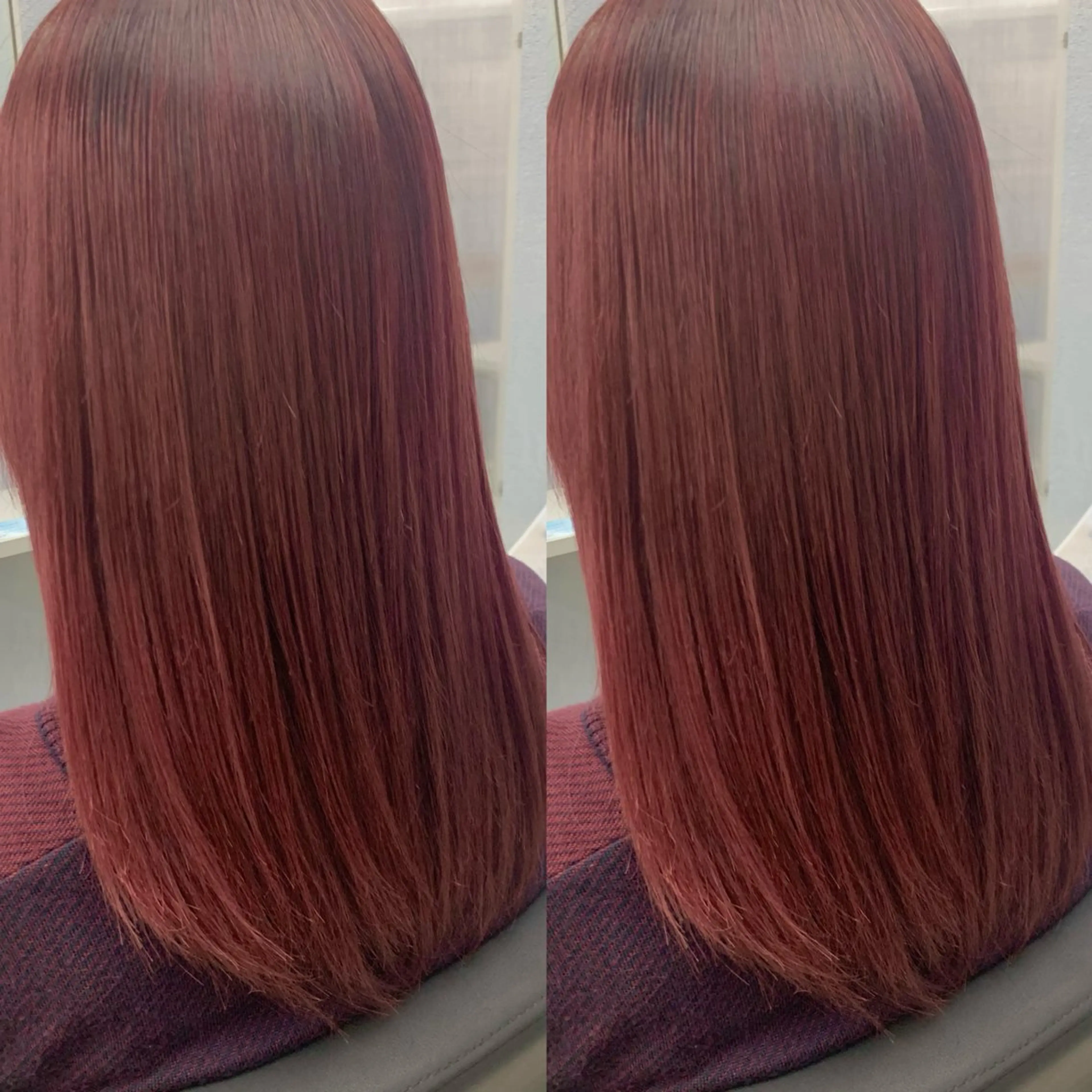 セミロング ブリーチ無しカラー✨ 美鈴のヘアスタイル